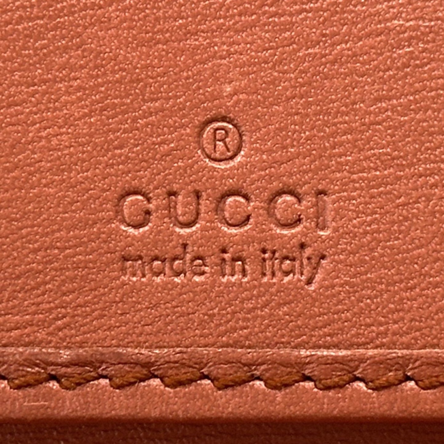 Gucci Brown Red Color Gg Supreme Wallet (Tri-Fold) ( )