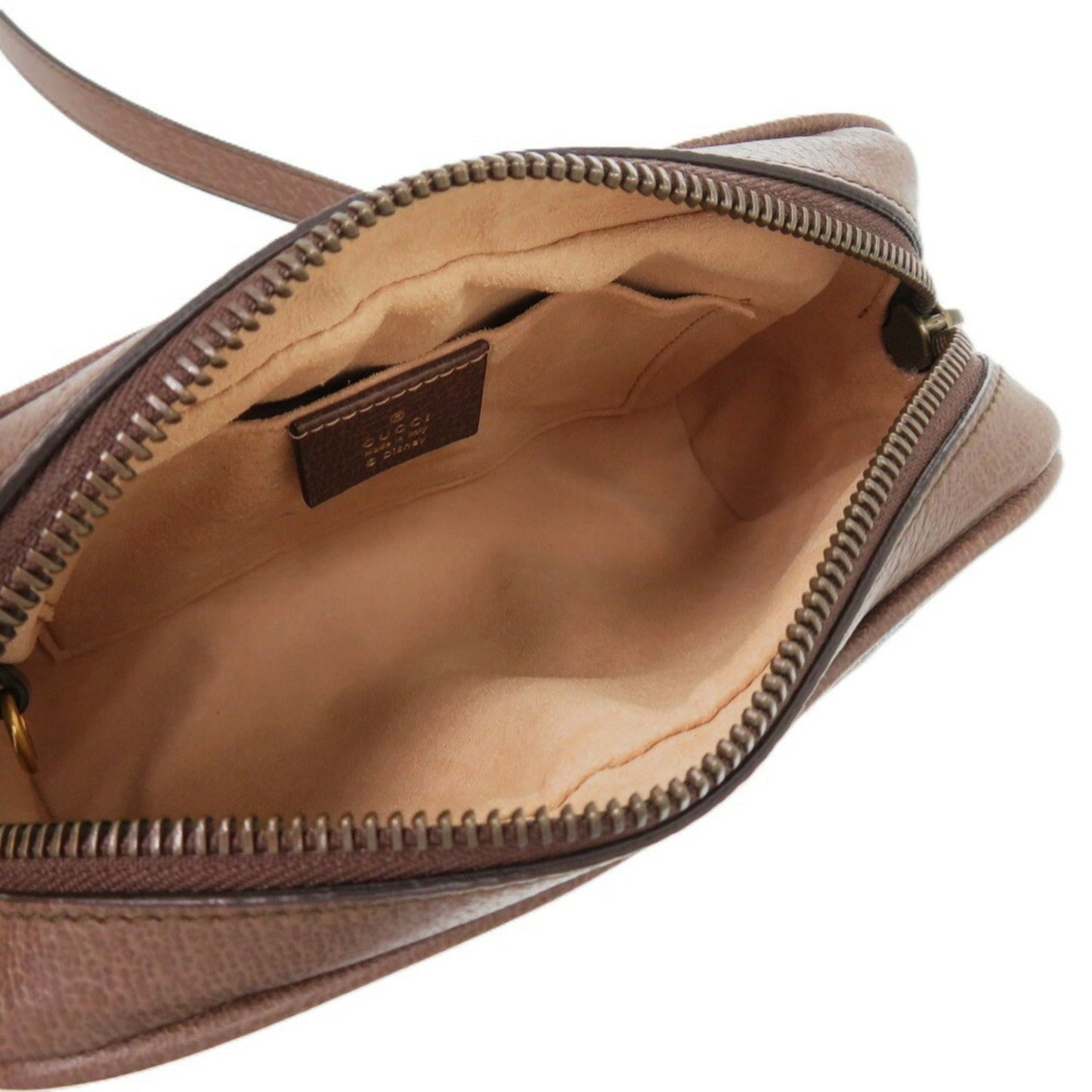 Gucci Brown Orange Gg Supreme Pvc Leather Shoulder Bag ( )