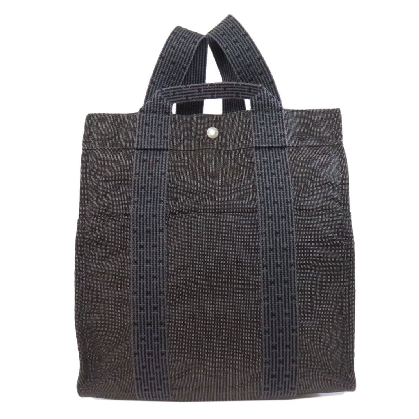 Hermes Gray Canvas Backpack ( )