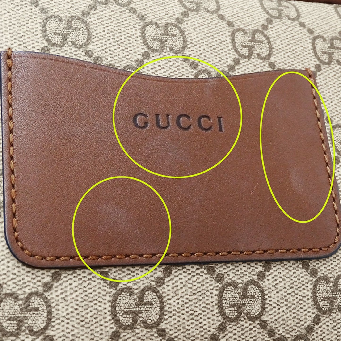 Gucci Beige Brown Gg Supreme Shoulder Bag ( )