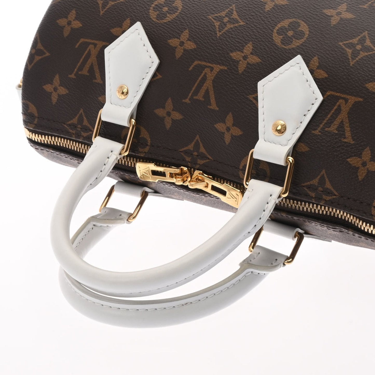 LOUIS VUITTON Monogram Bandouliere 25 Brown White Unisex Canvas Handbag