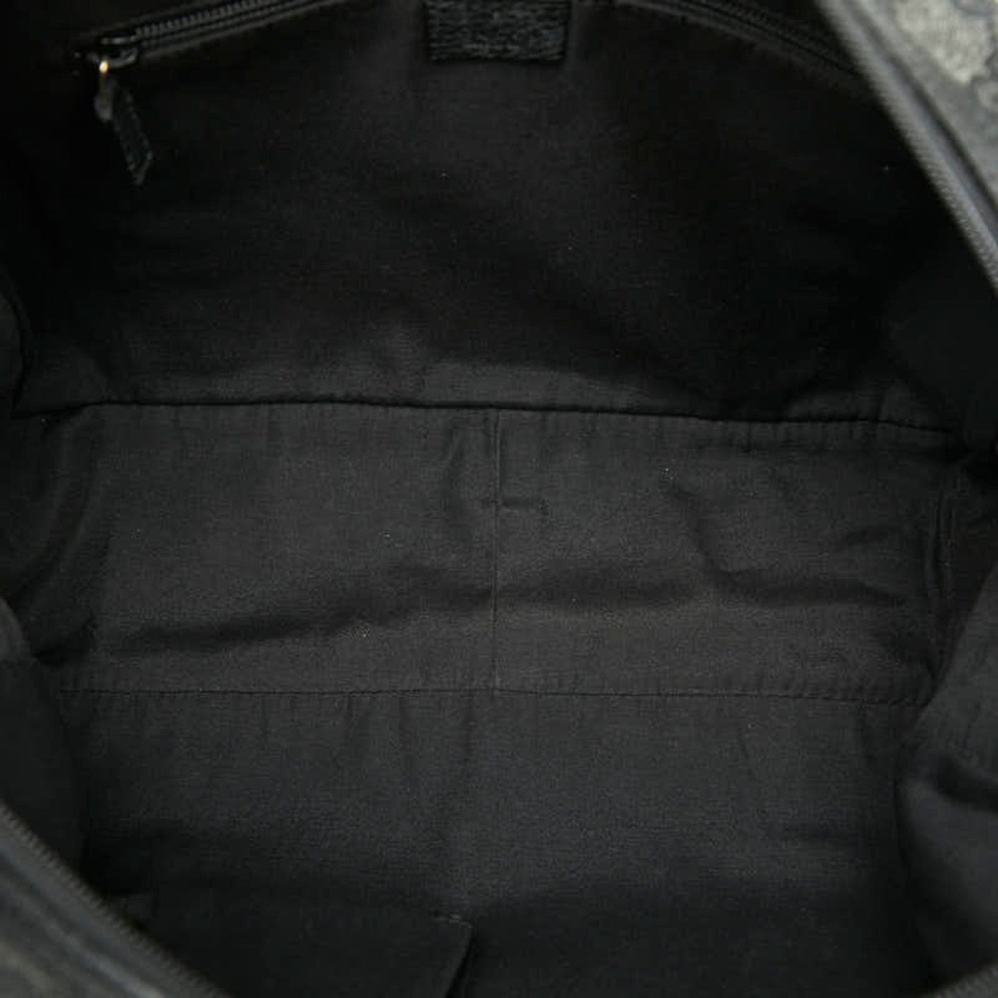 Gucci Black Gray Canvas Leather Handbag ( )