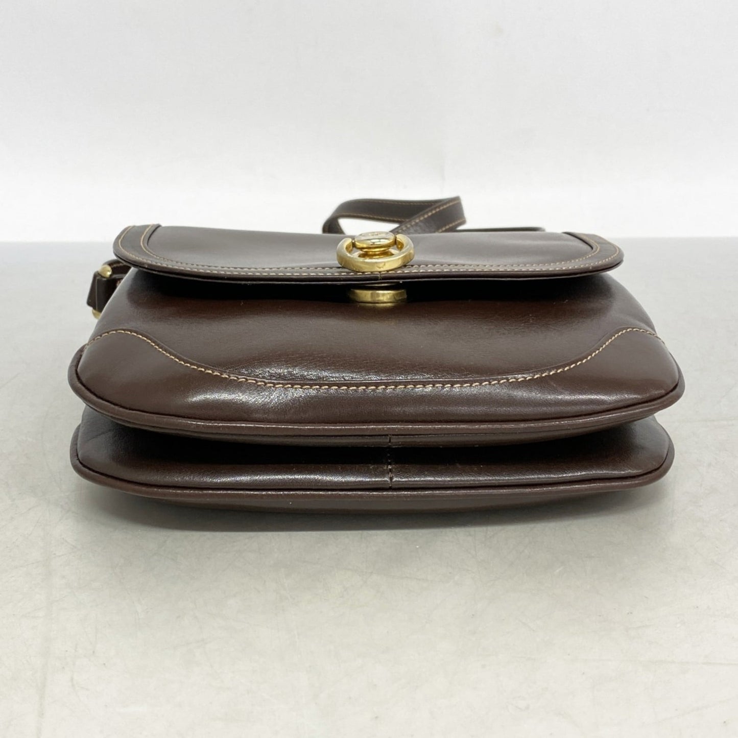Gucci Brown Leather Shoulder Bag ( )