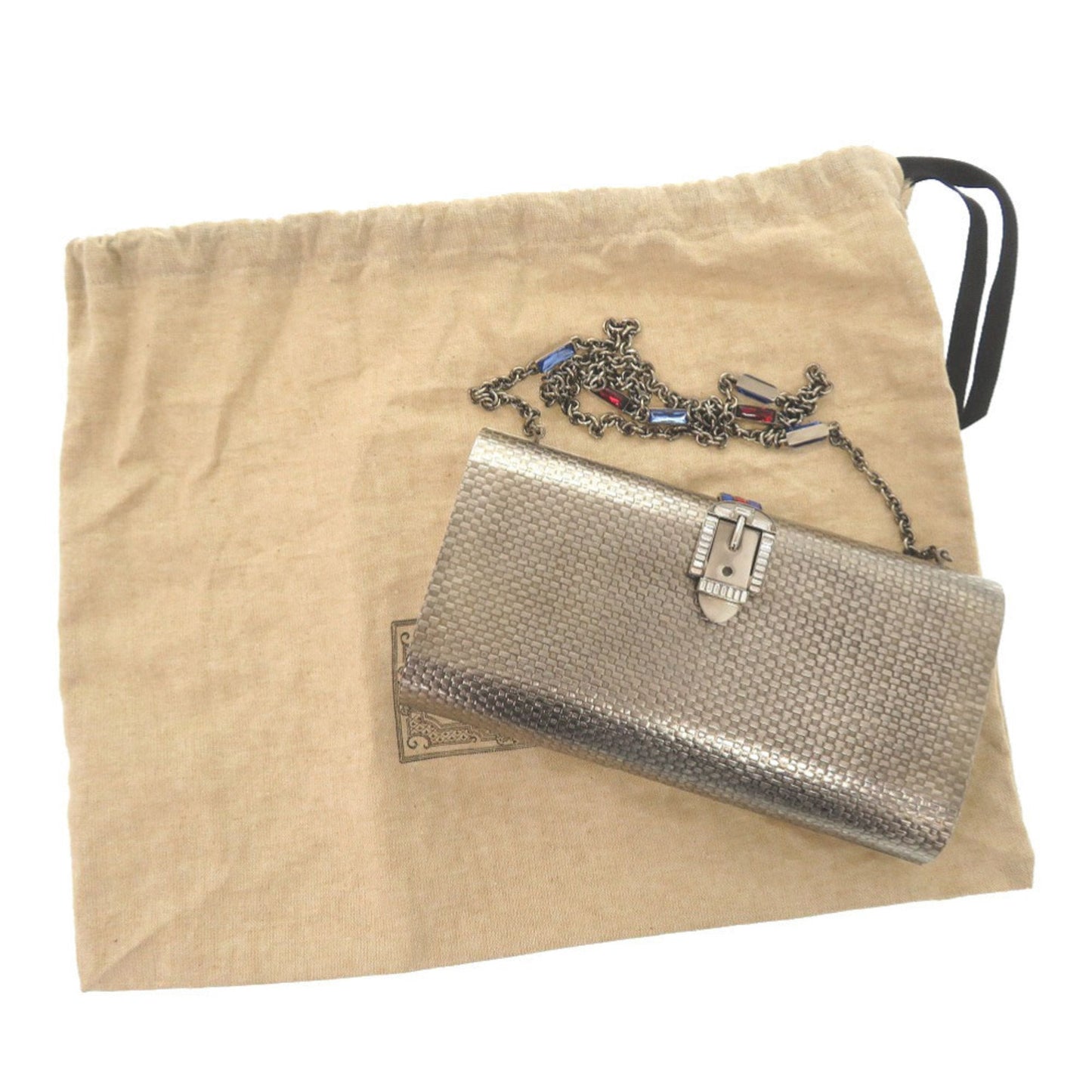 Gucci Silver Metal Shoulder Bag ( )