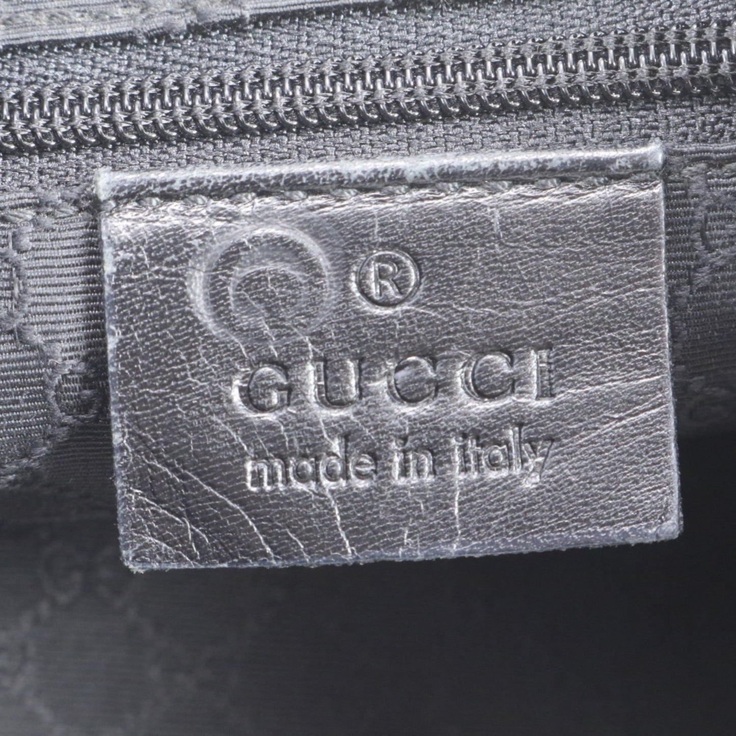Gucci Black Leather Canvas Shoulder Bag ( )