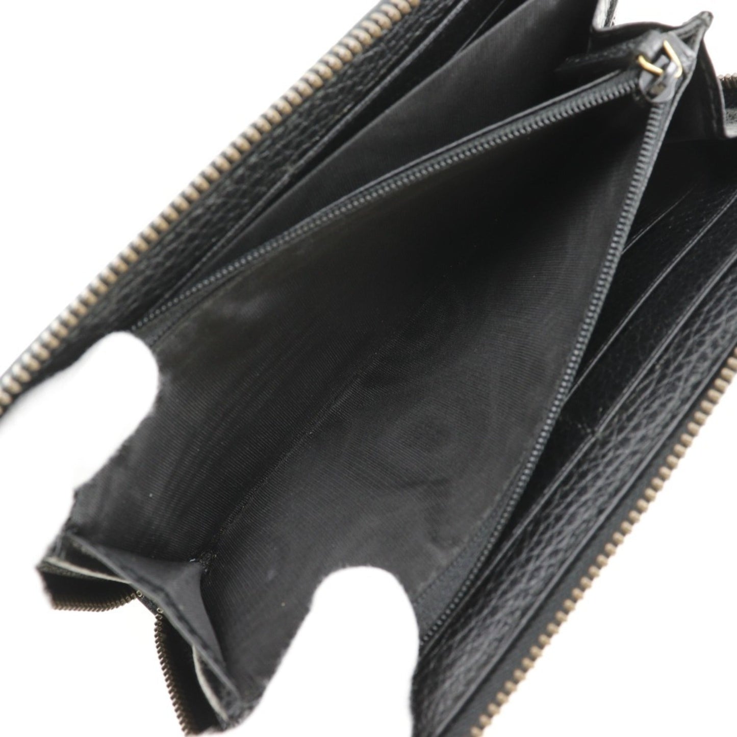 Gucci Black Leather Long Wallet (Bi-Fold) ( )