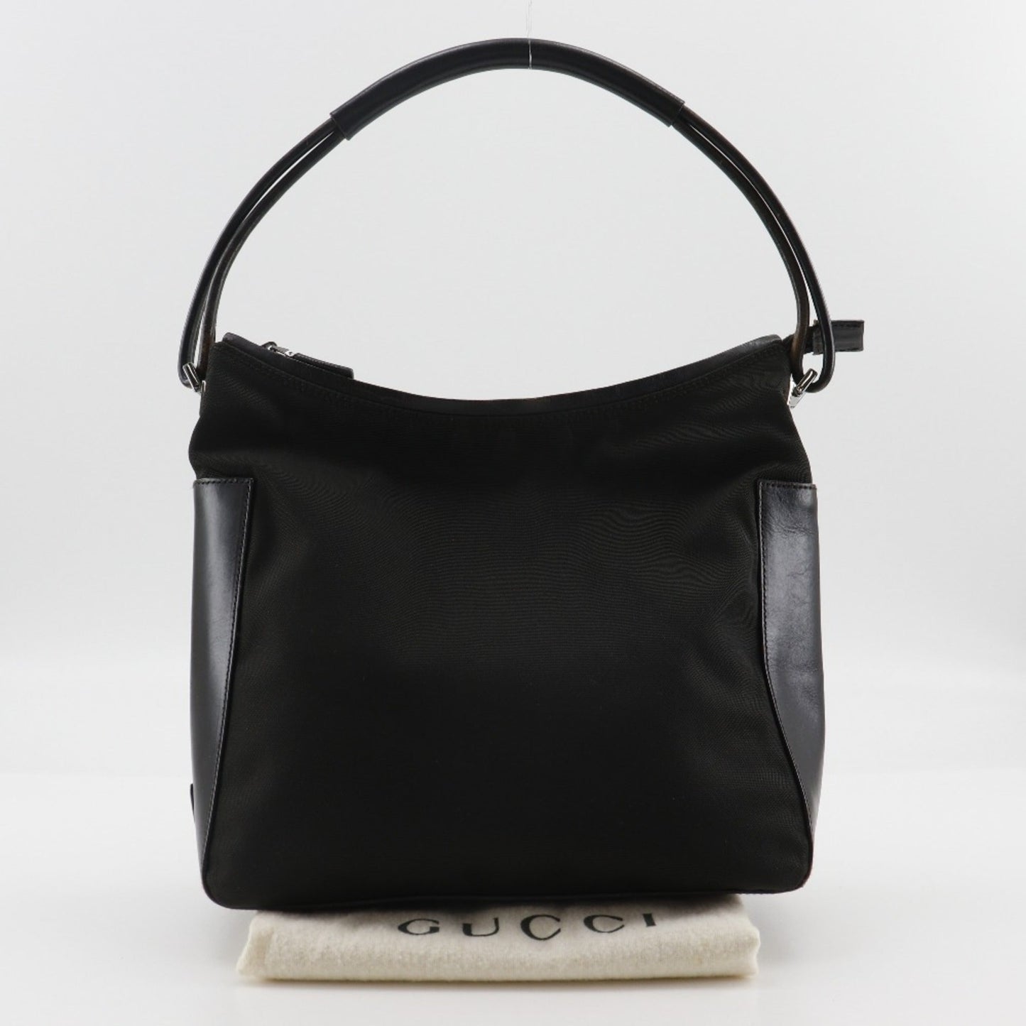 Gucci Black Nylon Canvas Shoulder Bag ( )