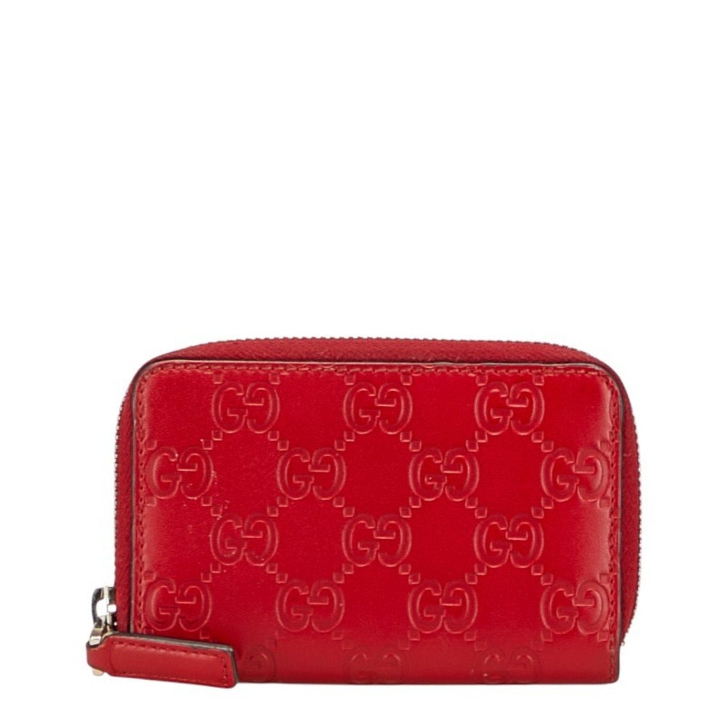 Gucci Red Color Leather Coin Purse/Coin Case ( )