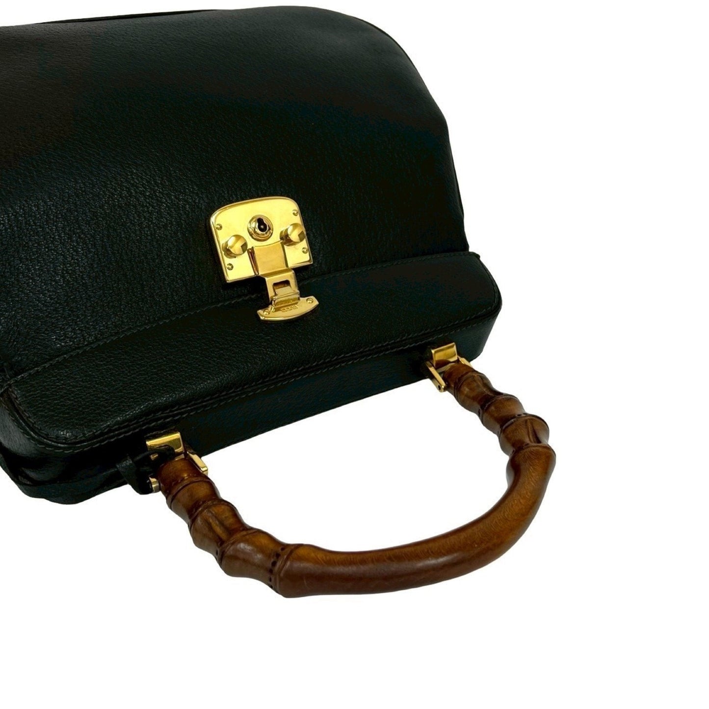 Gucci Black Leather Handbag ( )
