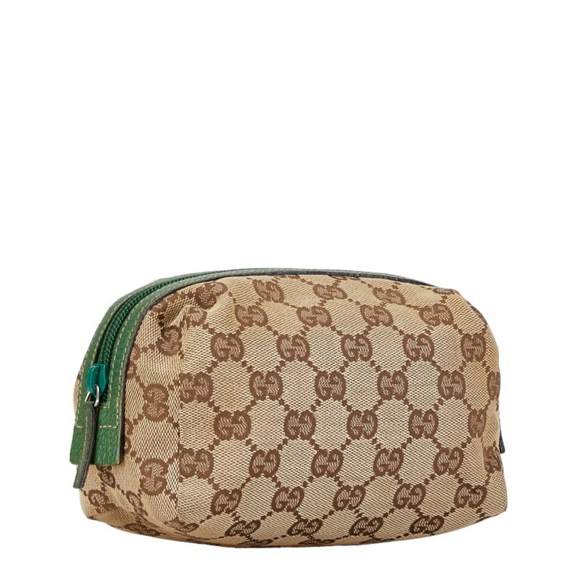 Gucci Leather Canvas Clutch