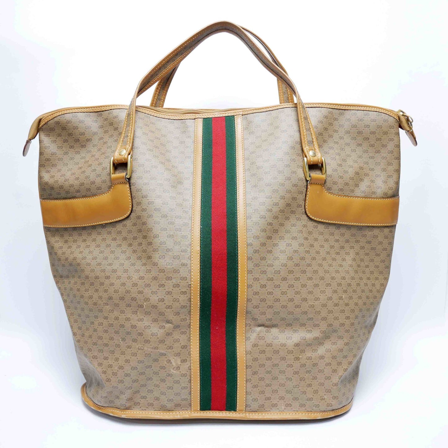Gucci Boston Beige Leather Tote