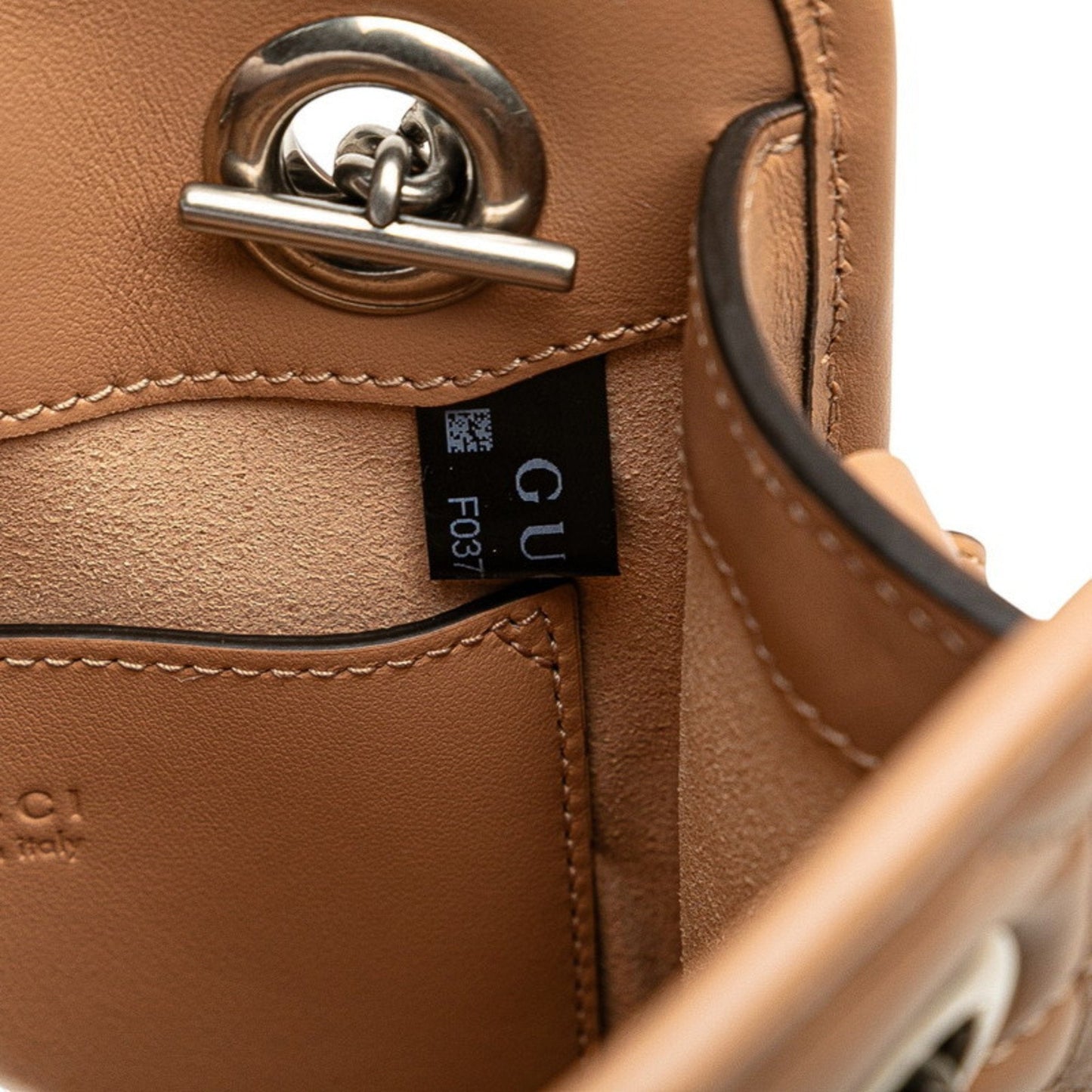 Gucci Beige Leather Handbag Shoulder Bag ( )