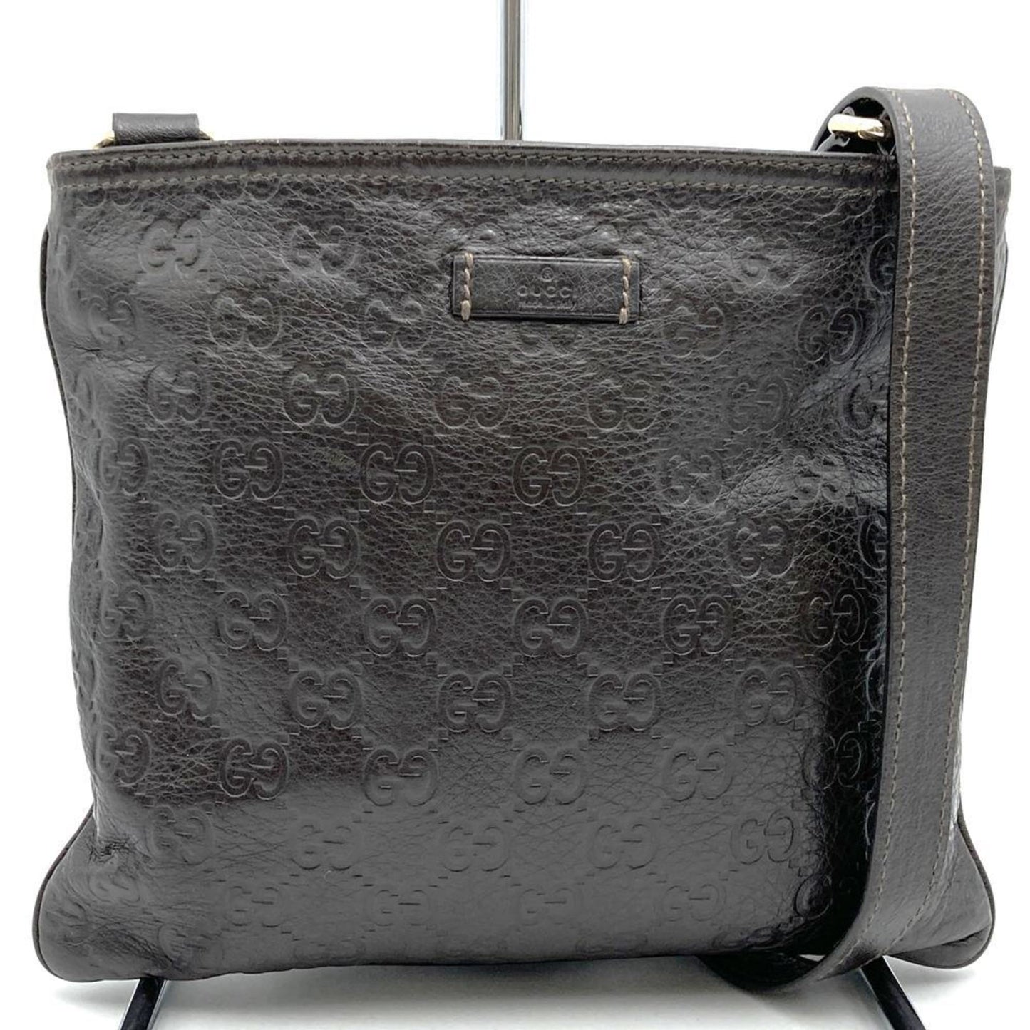 Gucci Brown Leather Shoulder Bag ( )