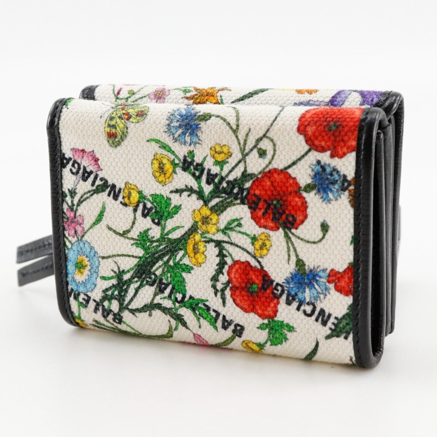 Gucci Black Multi-Color Canvas Wallet (Tri-Fold) ( )