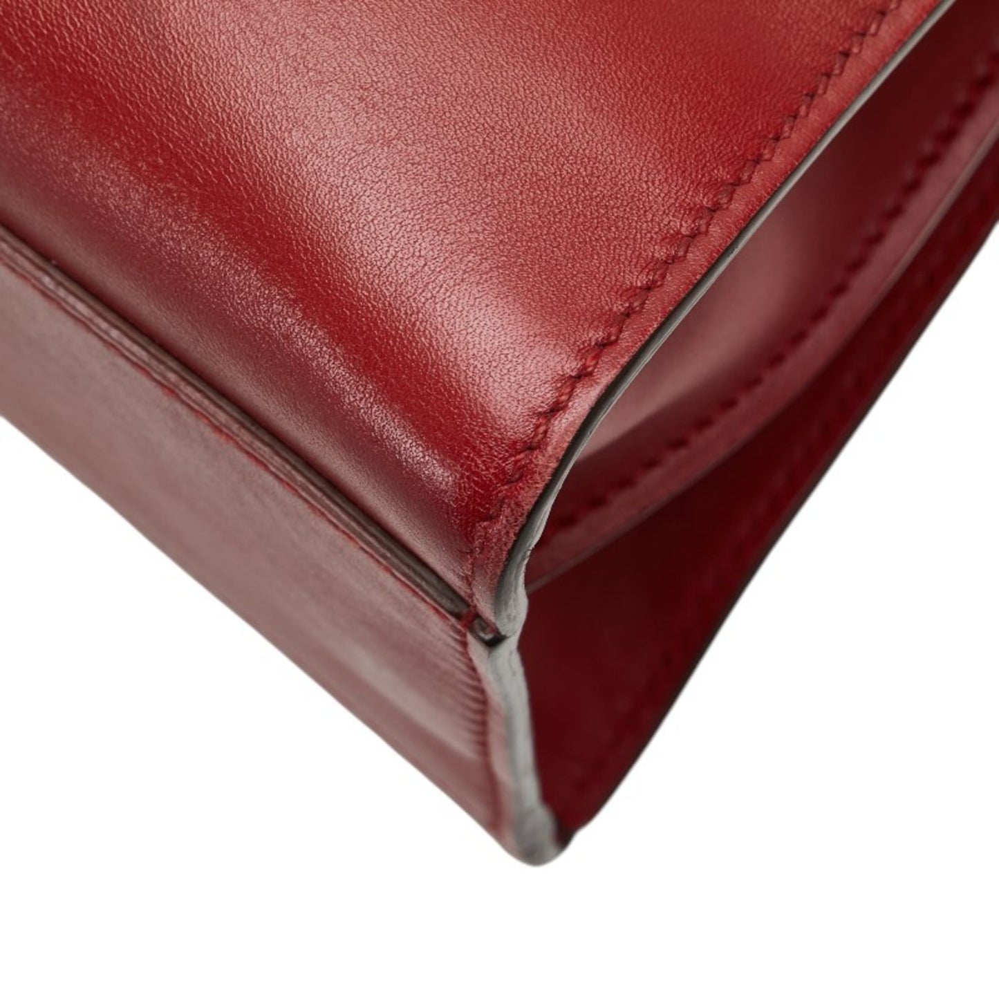 Gucci Red Color Leather Handbag Shoulder Bag ( )
