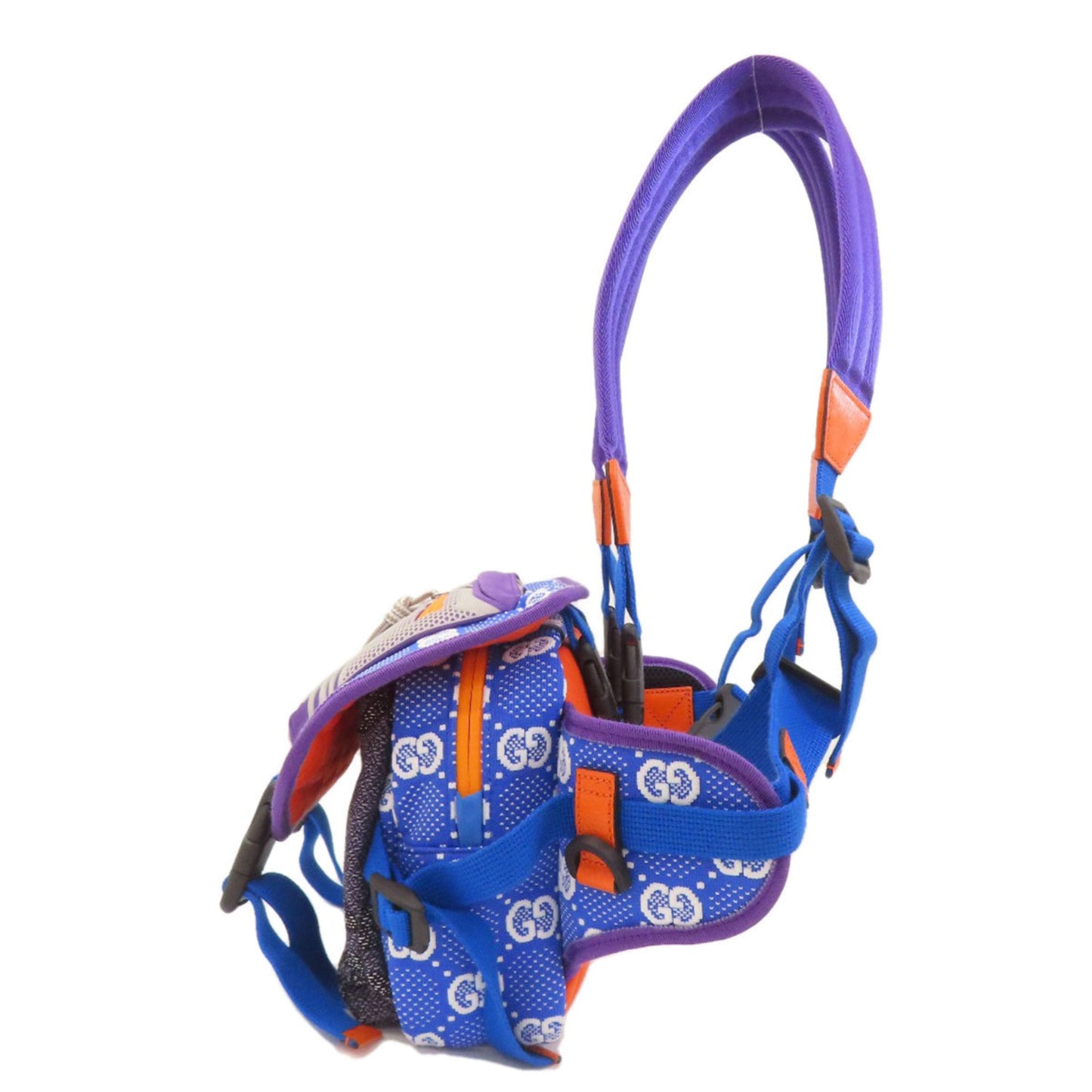 Gucci Blue Nylon Backpack ( )