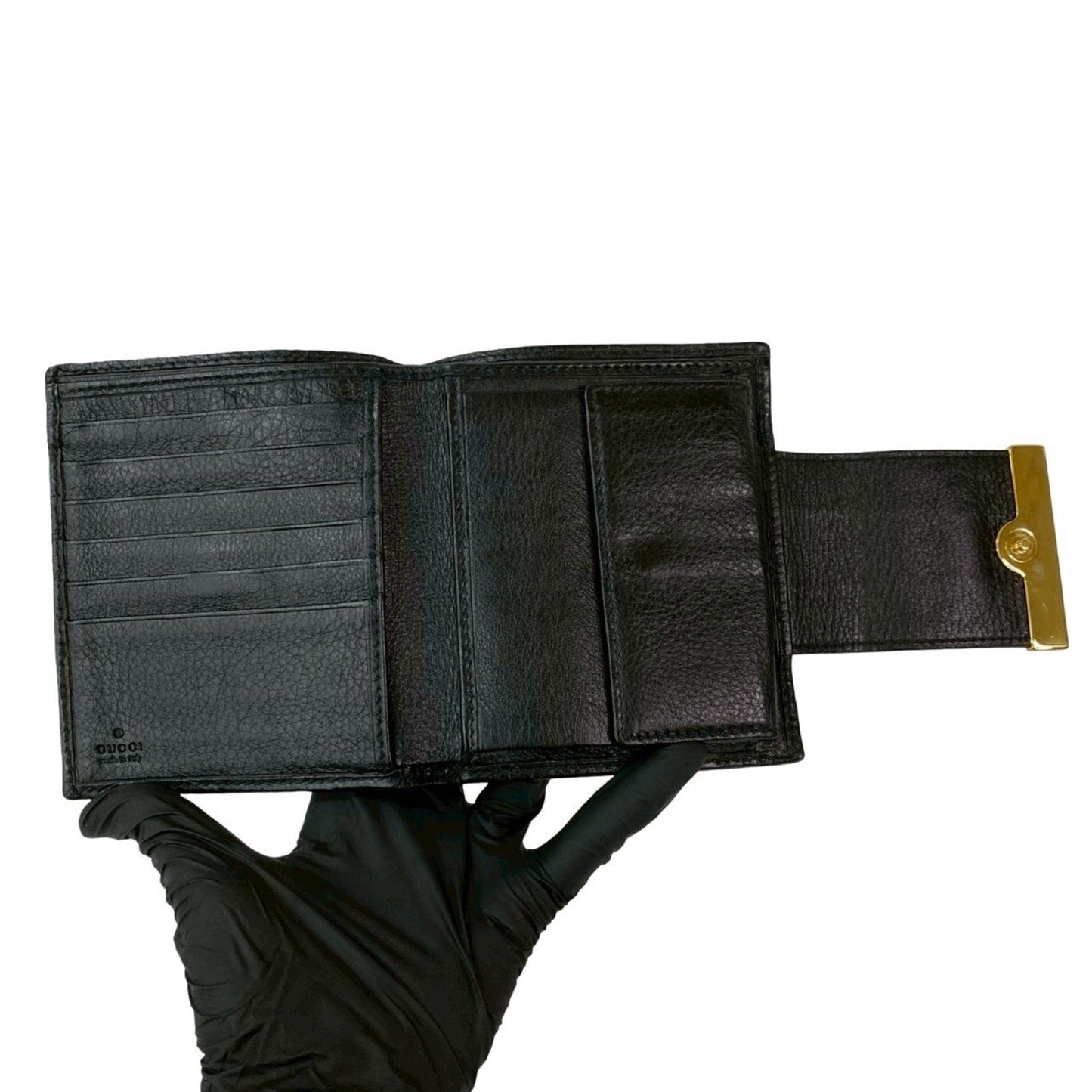 Gucci Black Leather Wallet (Bi-Fold) ( )