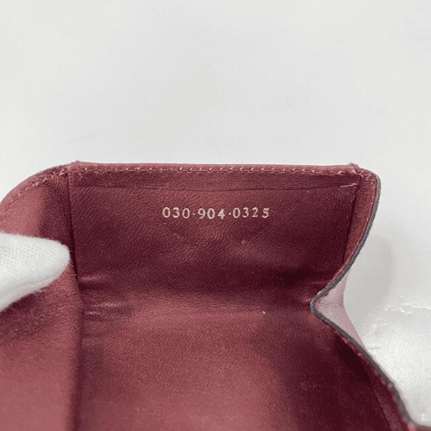 Gucci Bordeaux Leather Coin Purse/Coin Case ( )