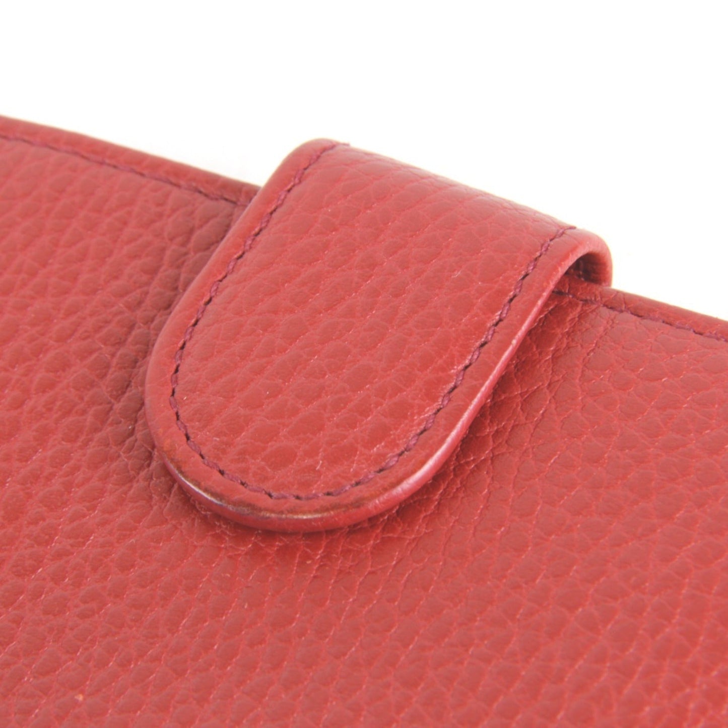 Gucci Red Color Leather Wallet (Bi-Fold) ( )