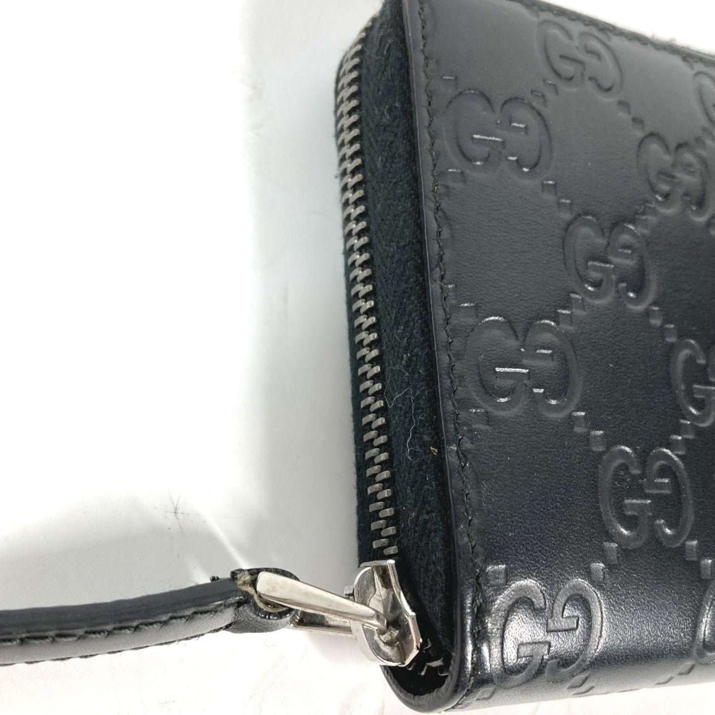 Gucci Black Leather Long Wallet (Bi-Fold) ( )
