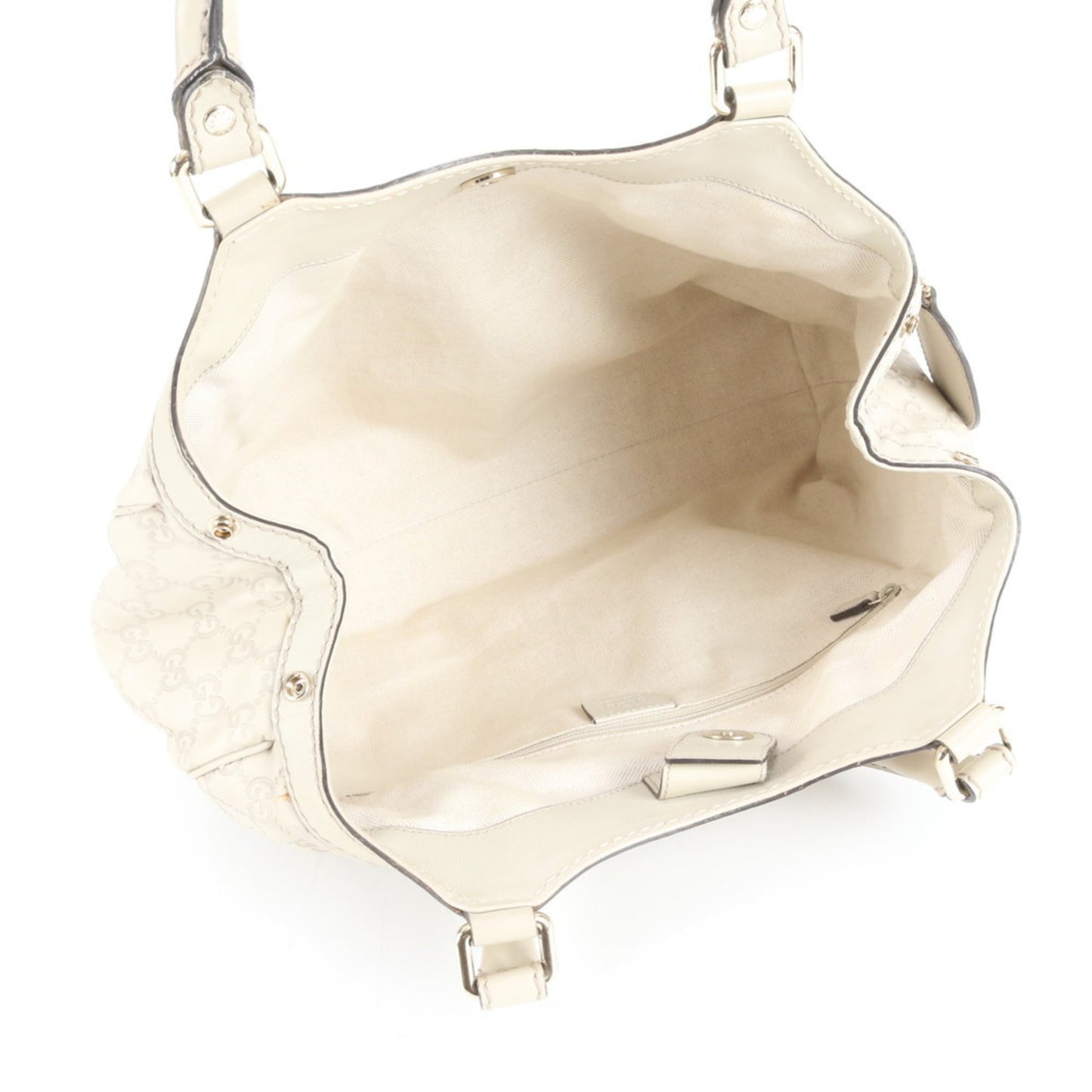 Gucci Ivory Leather Tote Bag ( )