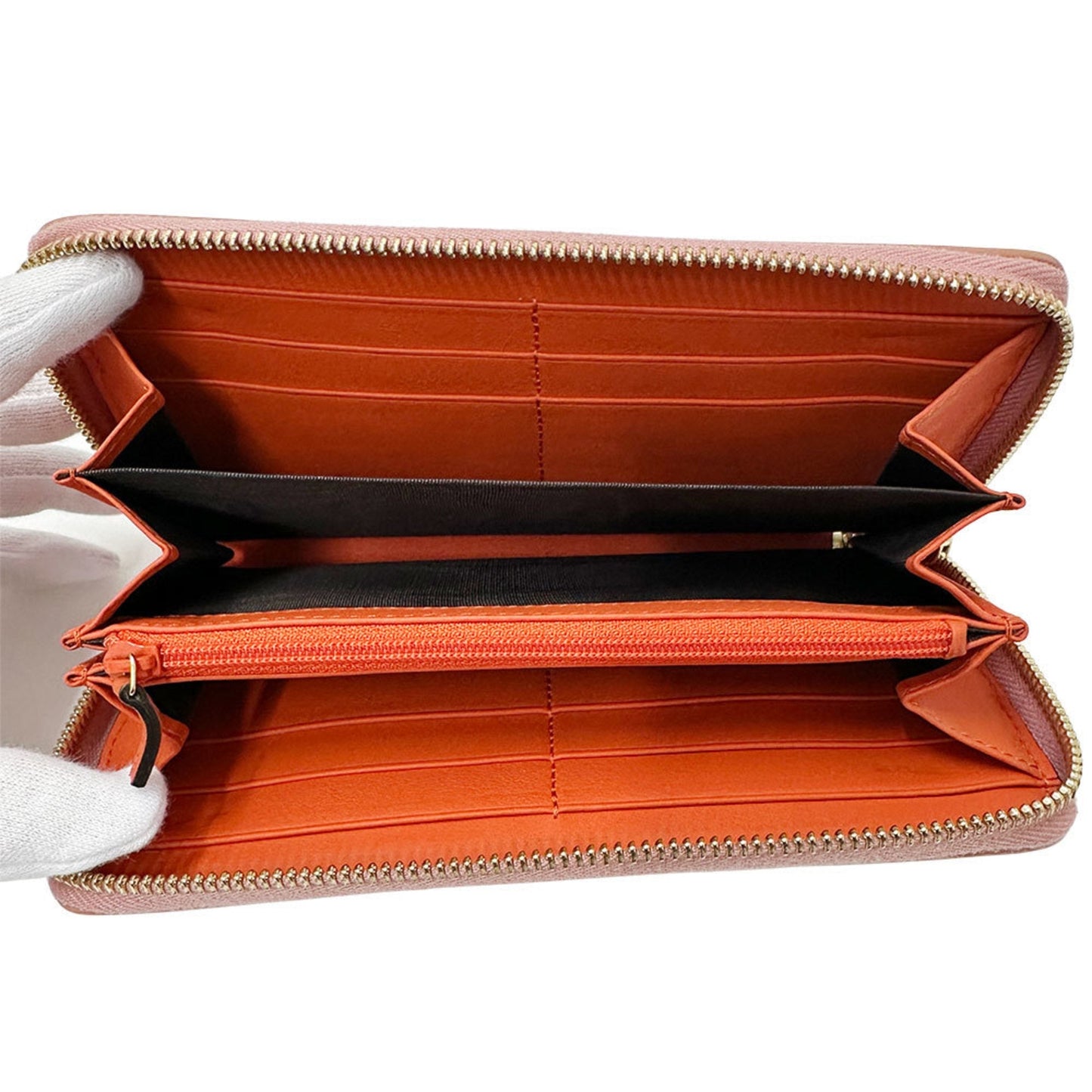 Gucci Gray Pink Pvc Long Wallet (Bi-Fold) ( )