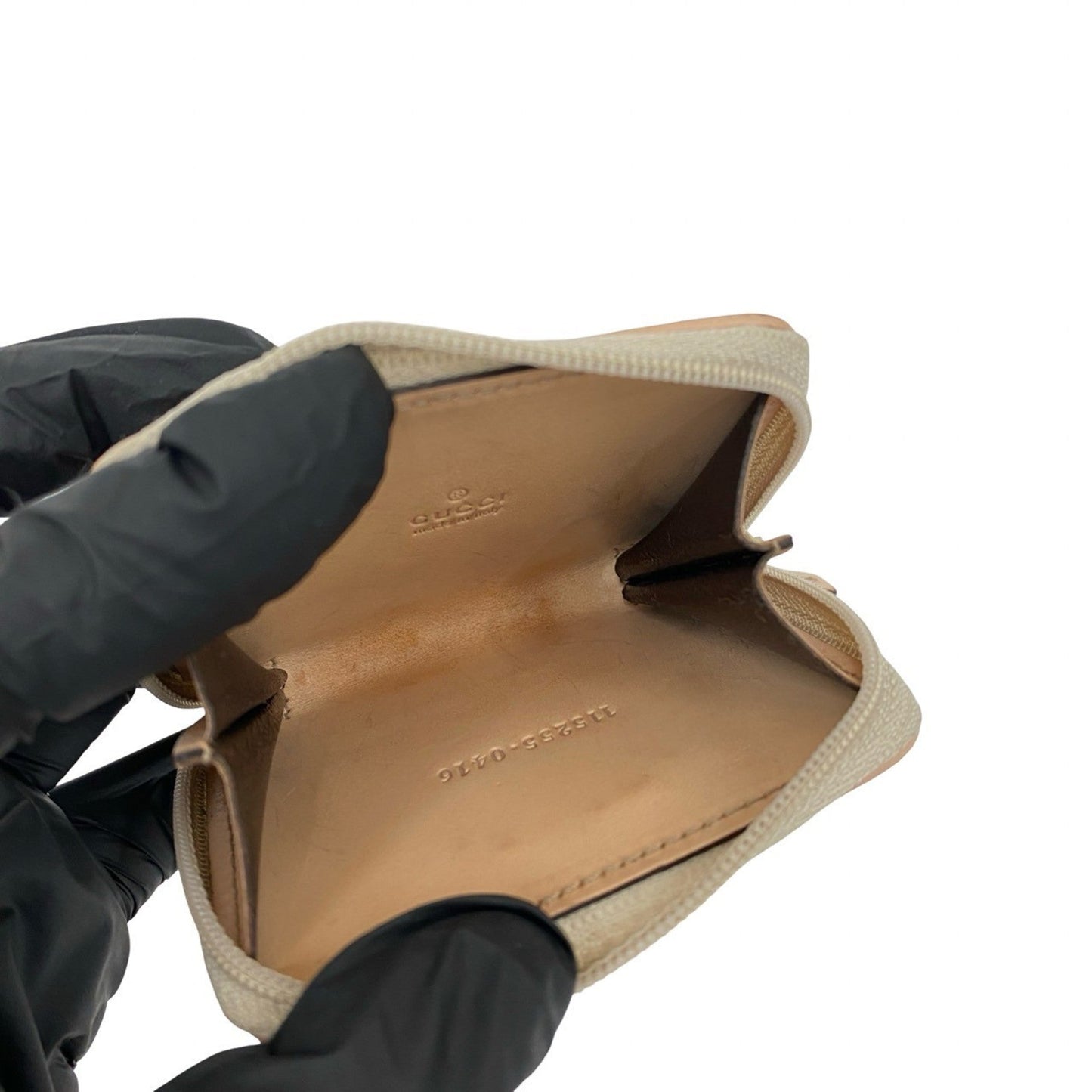 Gucci Pink Canvas Leather Coin Purse/Coin Case ( )