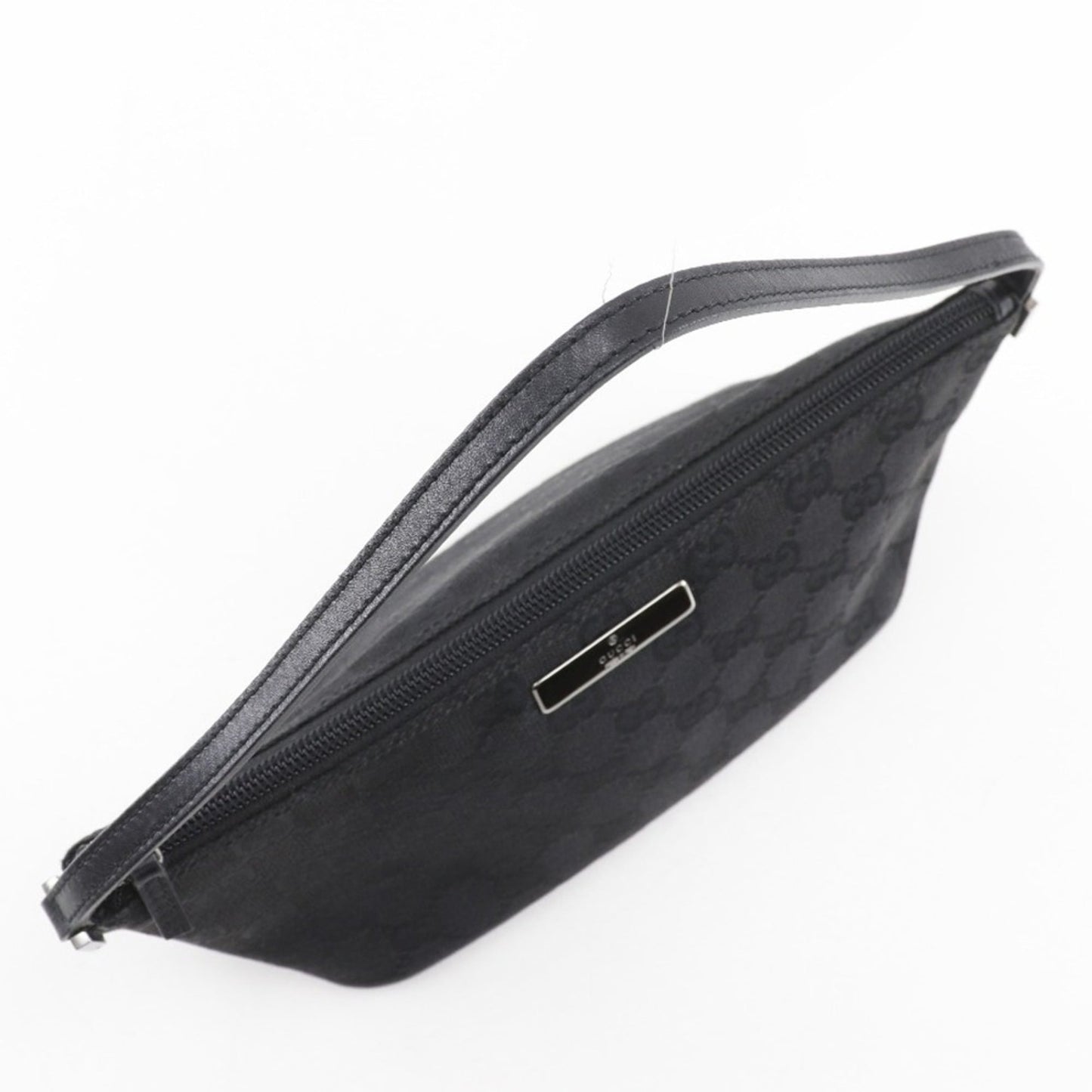 Gucci Black Gg Canvas Pouch ( )