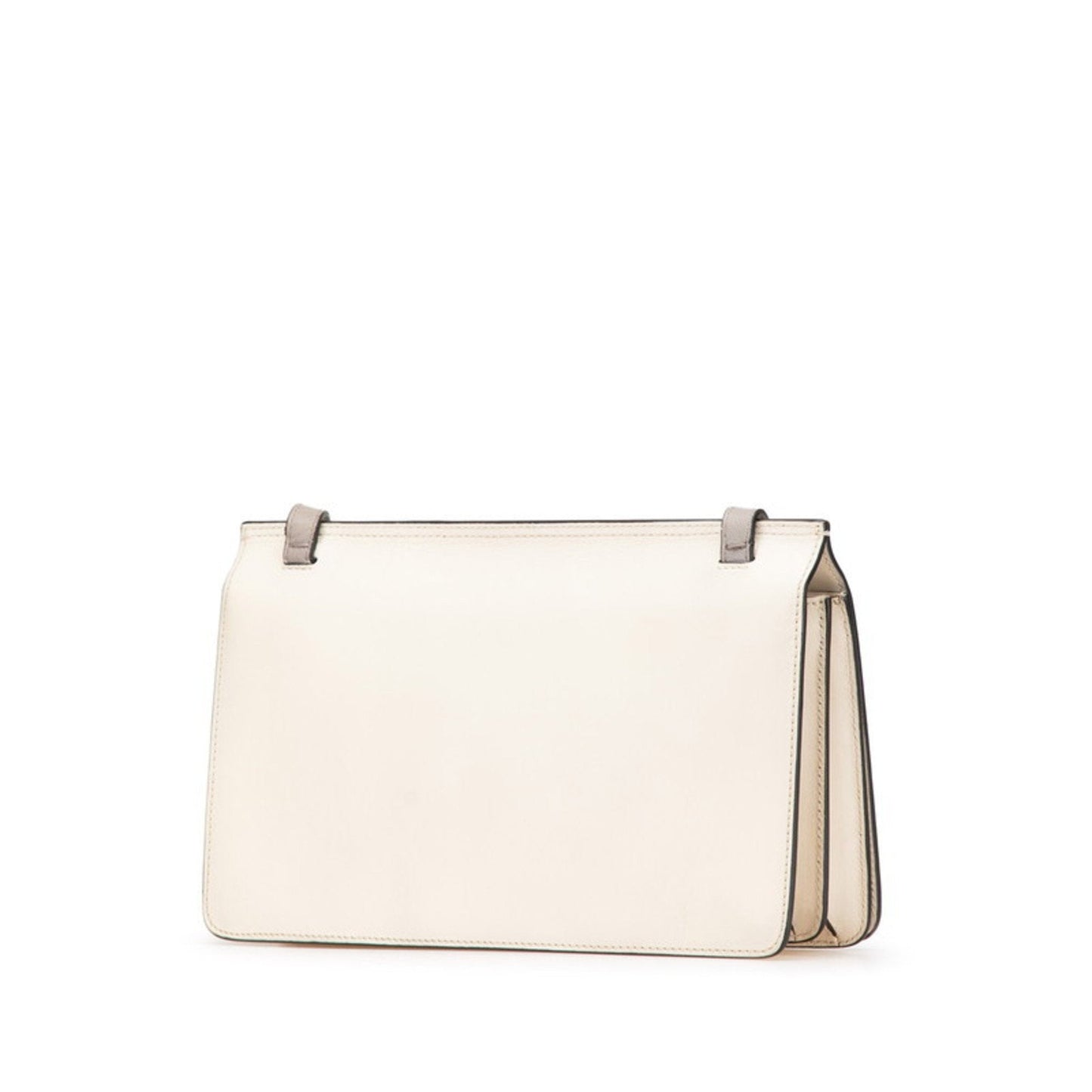 Gucci Gray White Leather Shoulder Bag ( )