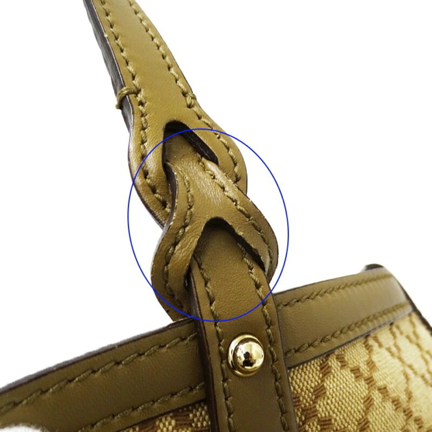 Gucci Diamante Beige Khaki Canvas Tote Bag ( )