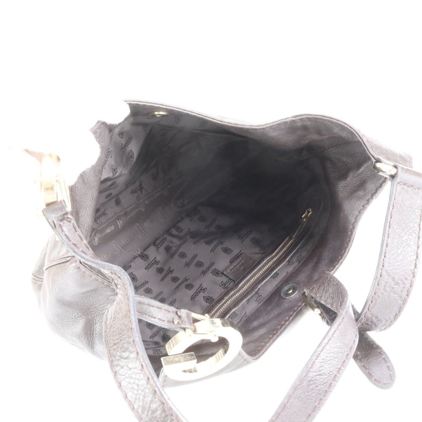 Gucci Brown Leather Shoulder Bag ( )