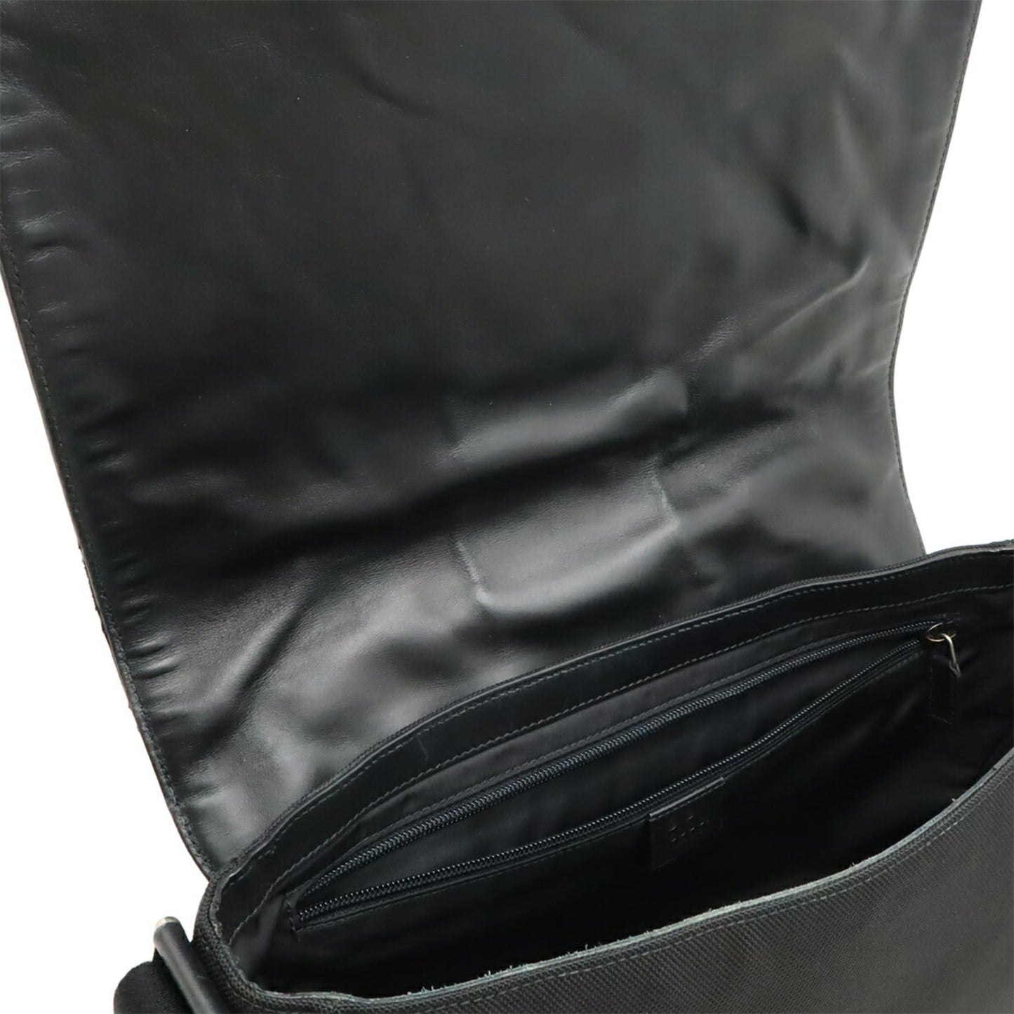 Gucci Sherry Line Black Green Red Color Nylon Canvas Shoulder Bag ( )