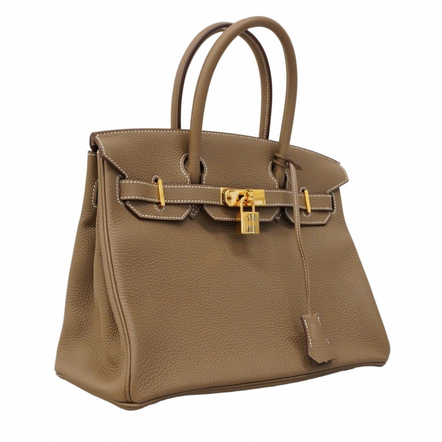 Hermes Etoupe Gray Togo Leather Handbag ( )