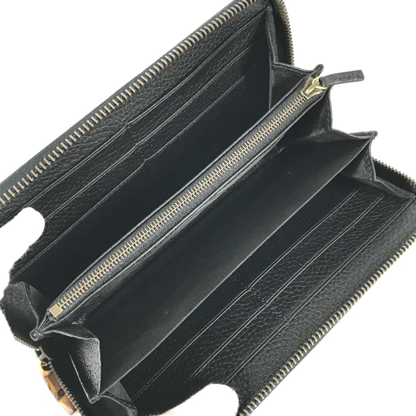 Gucci Navy Leather Long Wallet (Bi-Fold) ( )