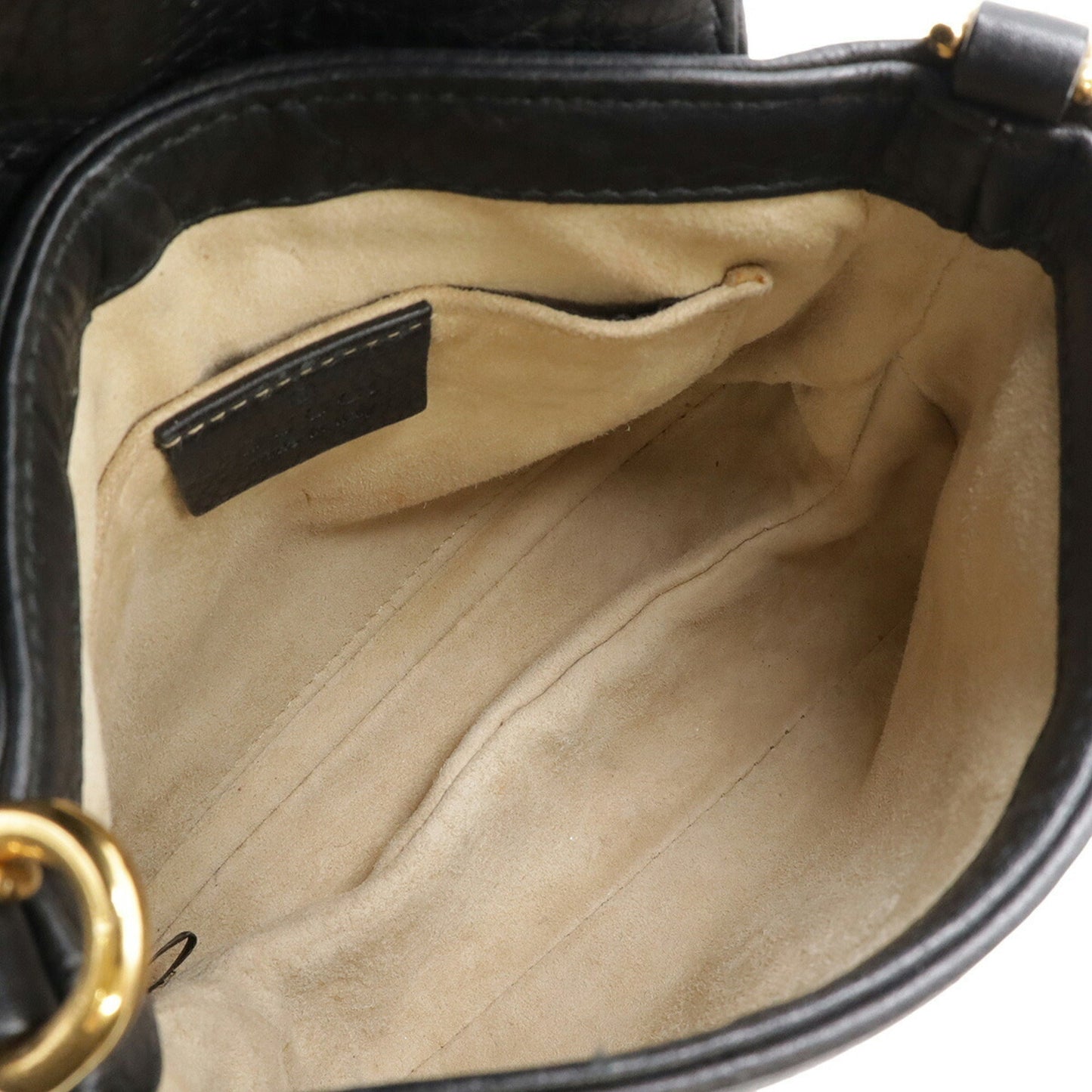 Gucci Black Leather Pochette Shoulder Bag ( )