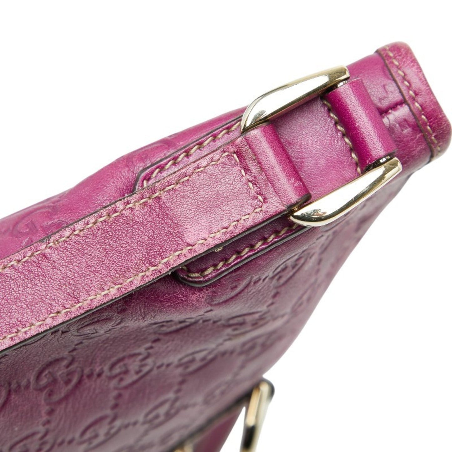 Gucci Purple Leather Shoulder Bag ( )