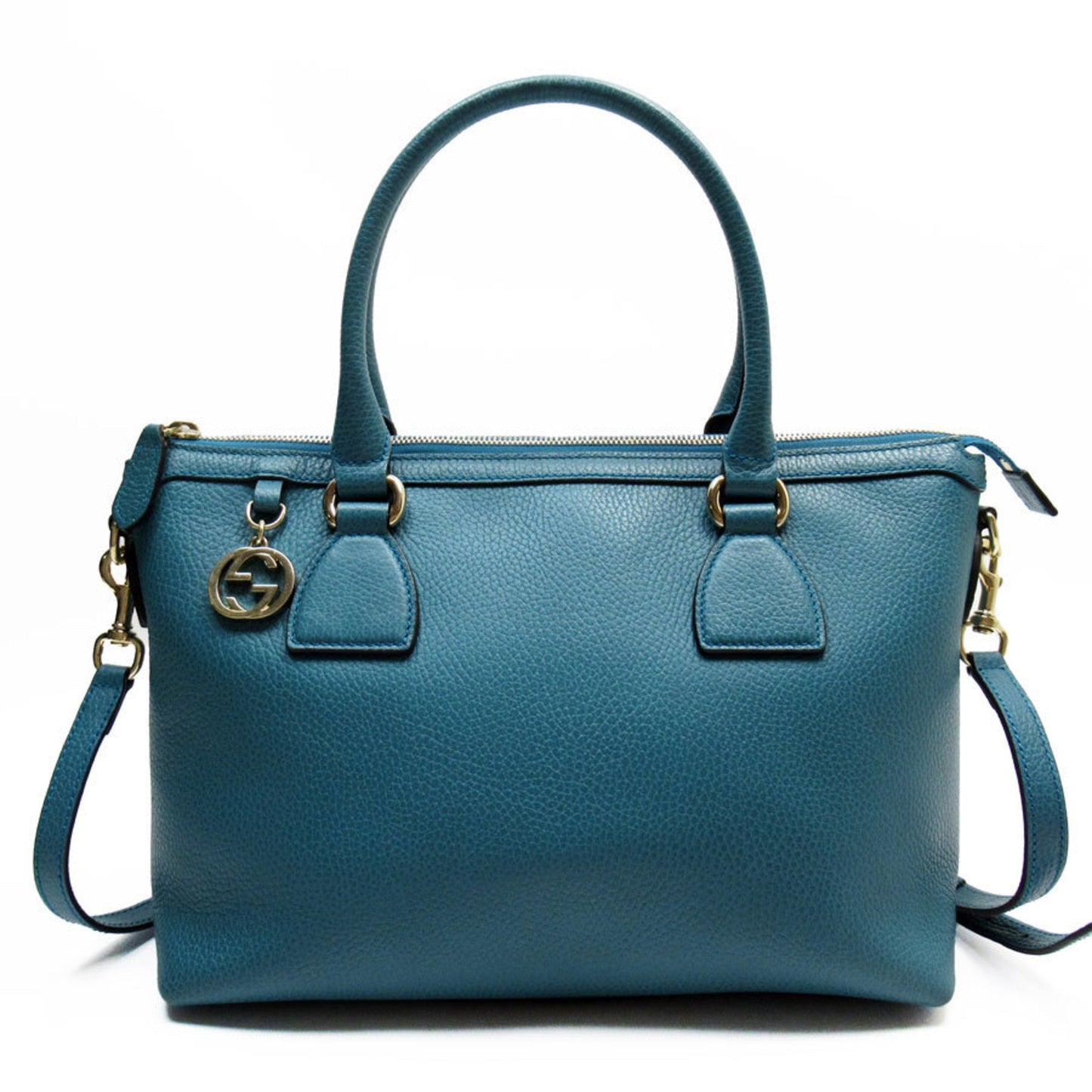 Gucci Green Leather Handbag Shoulder Bag ( )