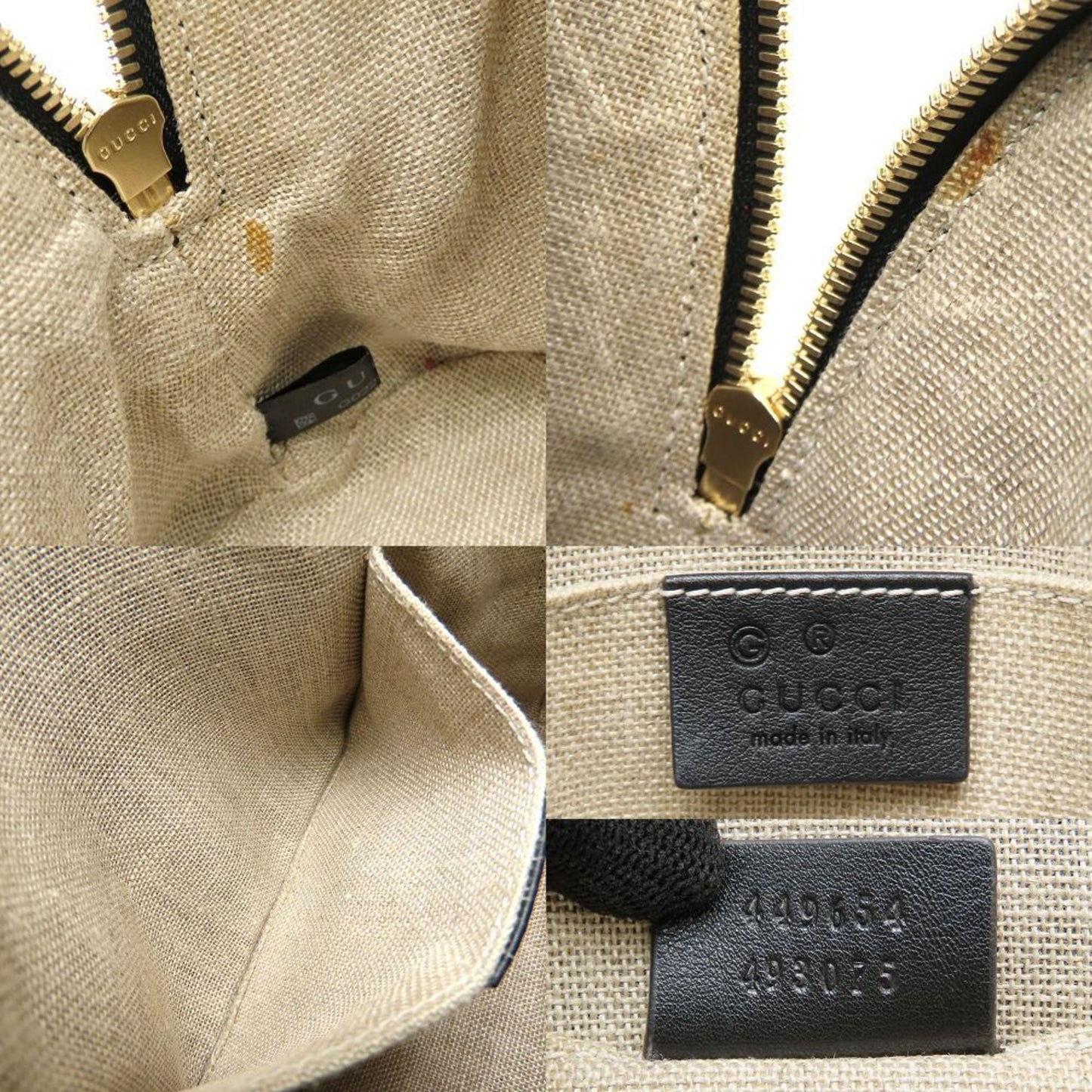 Gucci Black Leather Handbag ( )