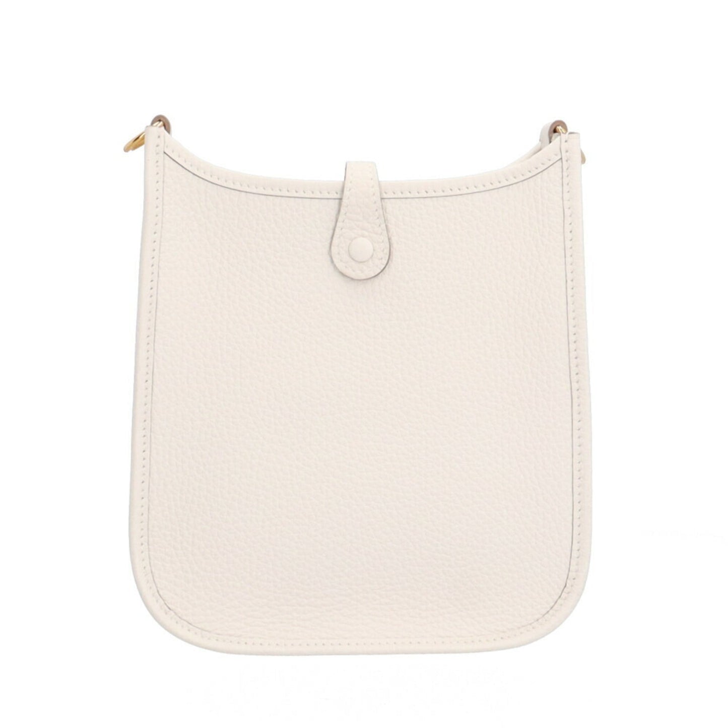 Hermes Evelyne White Leather Shoulder Bag ( )