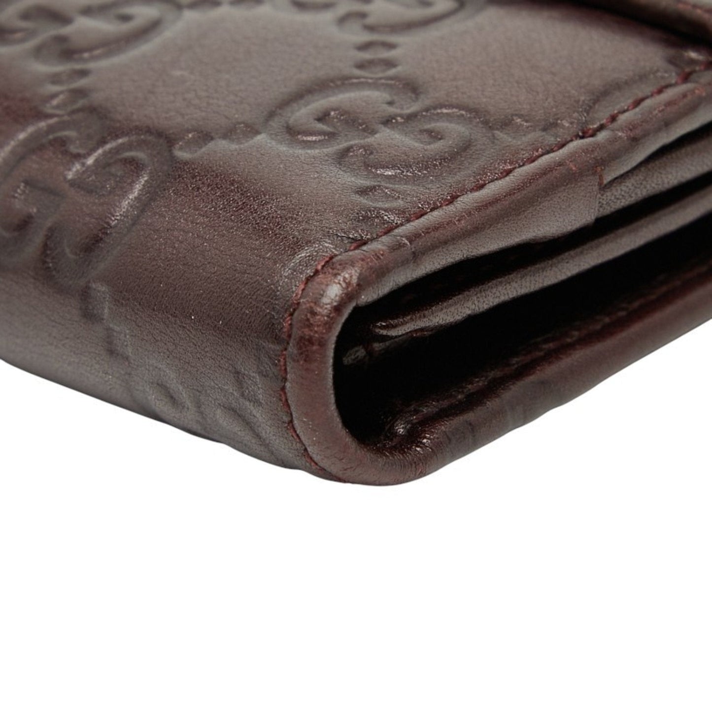 Gucci Brown Leather Long Wallet (Bi-Fold) ( )