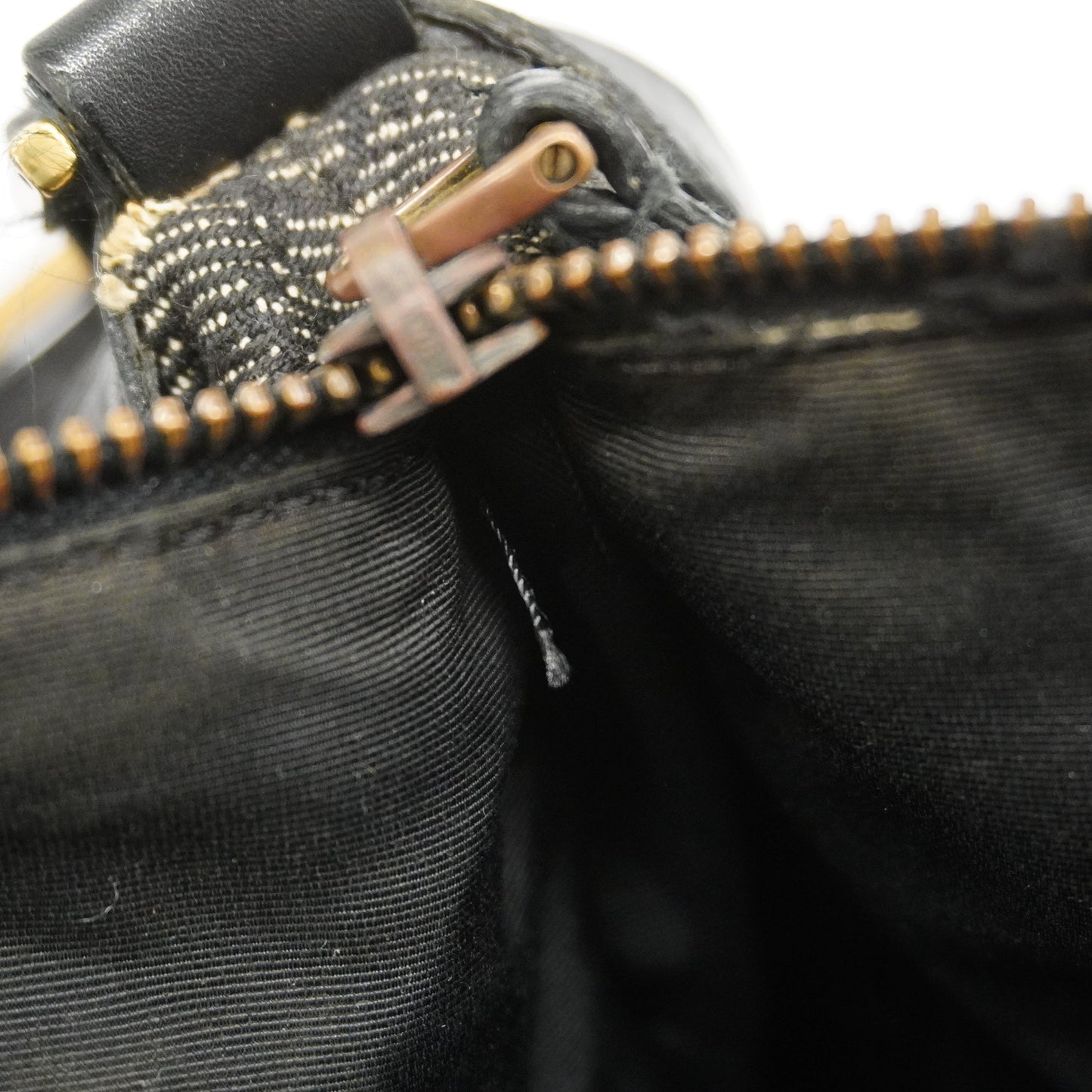 GUCCI Auth  GG Canvas Shoulder Bag 92706 Women's Leather Black
