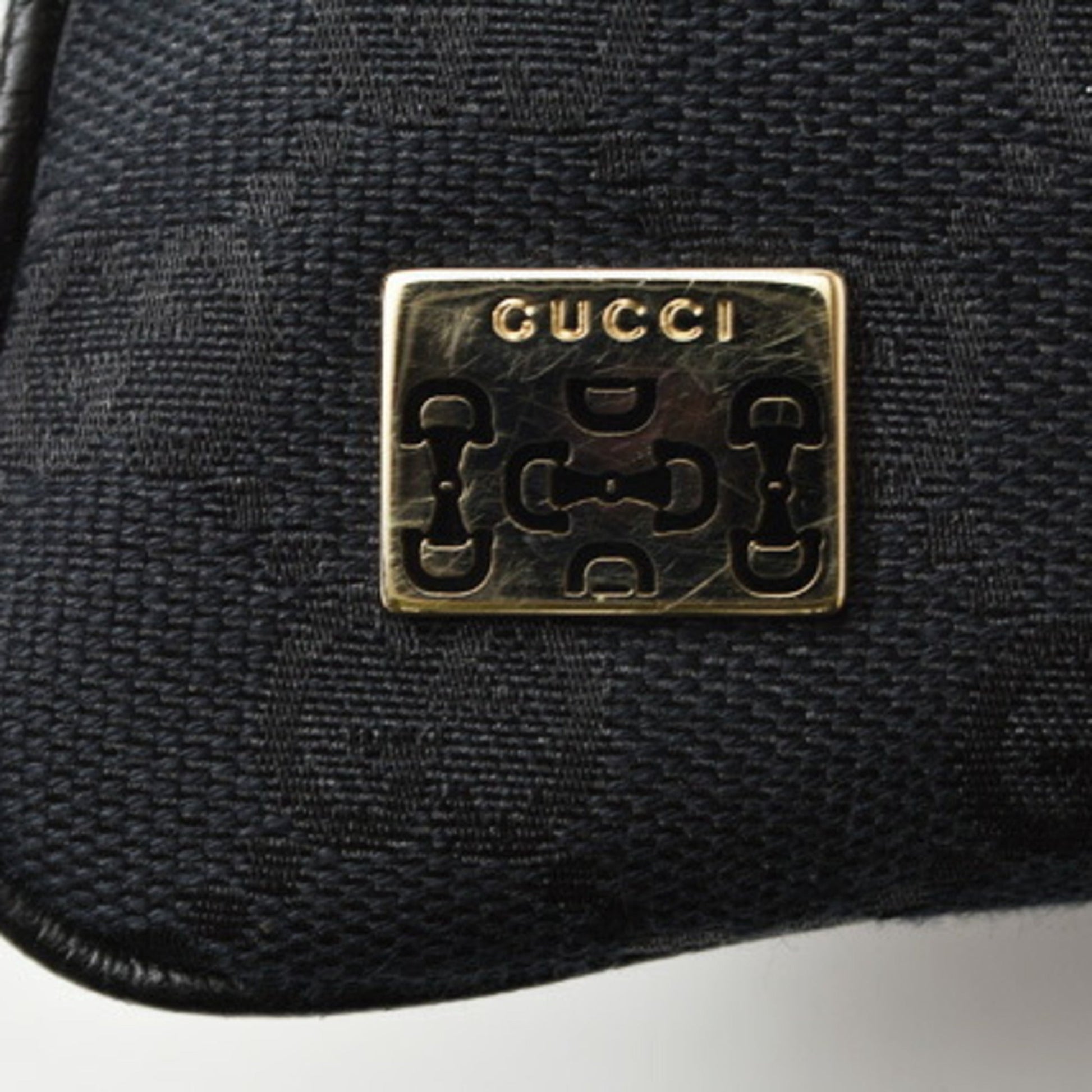 Gucci Black Canvas Shoulder Bag