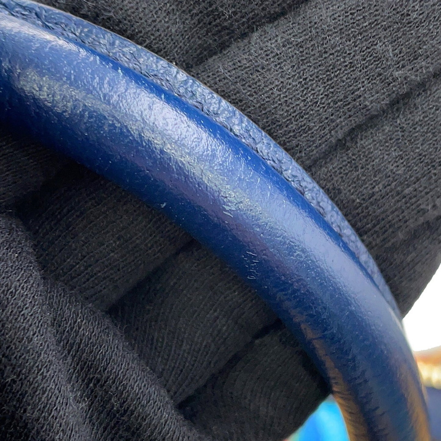 Gucci Navy Yellow Pvc Leather Boston Bag ( )