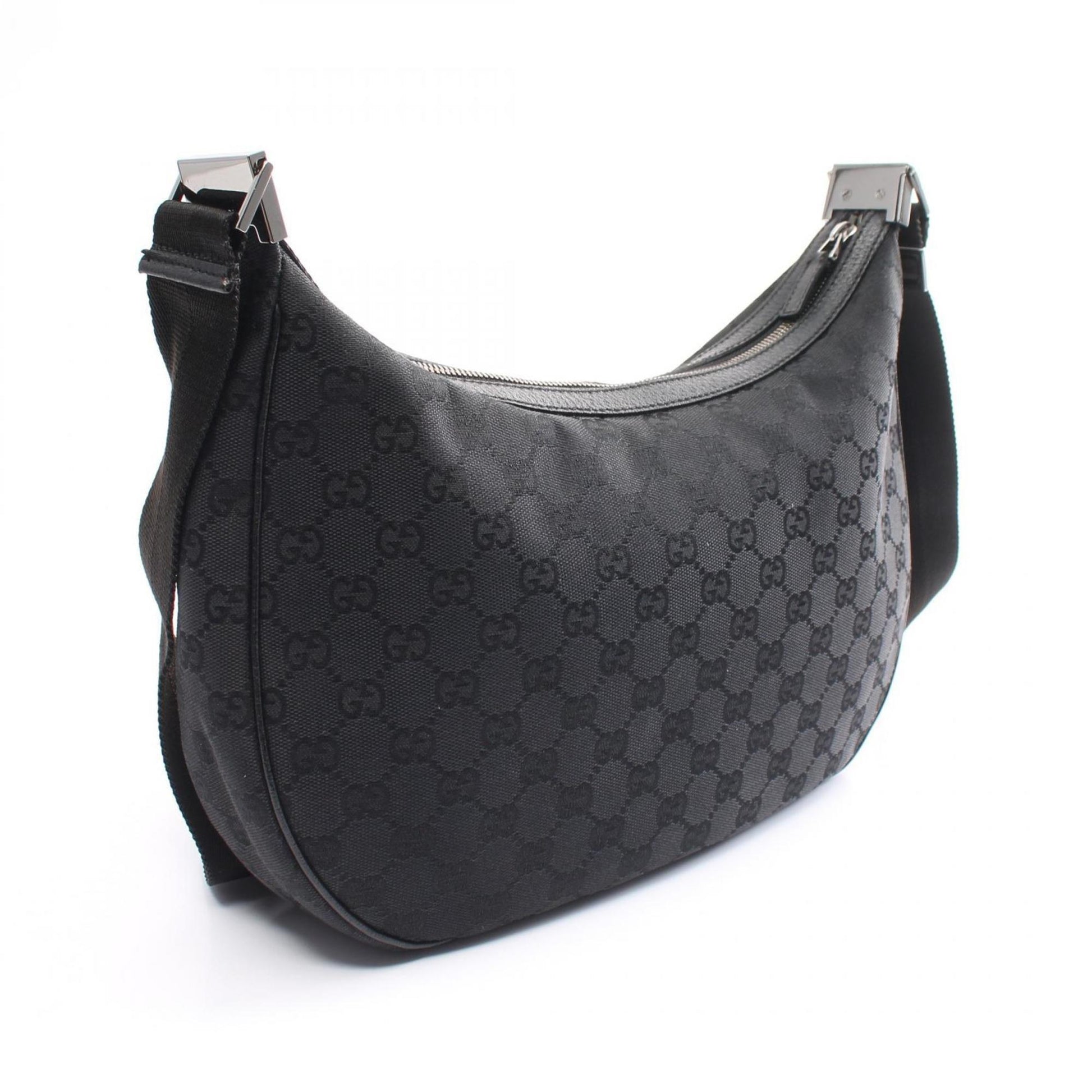 Gucci Leather Canvas Shoulder Bag