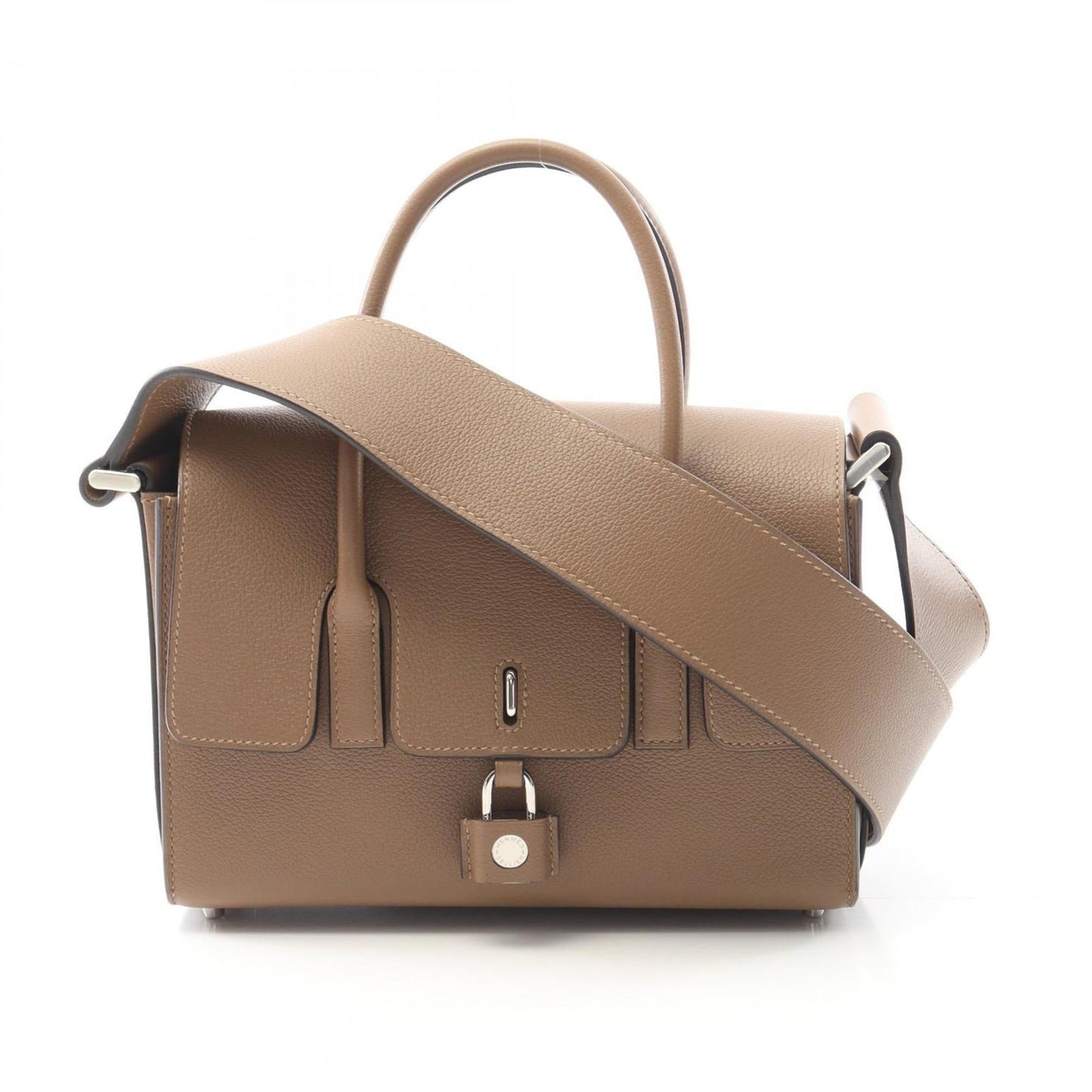 Hermes Brown Leather Handbag ( )