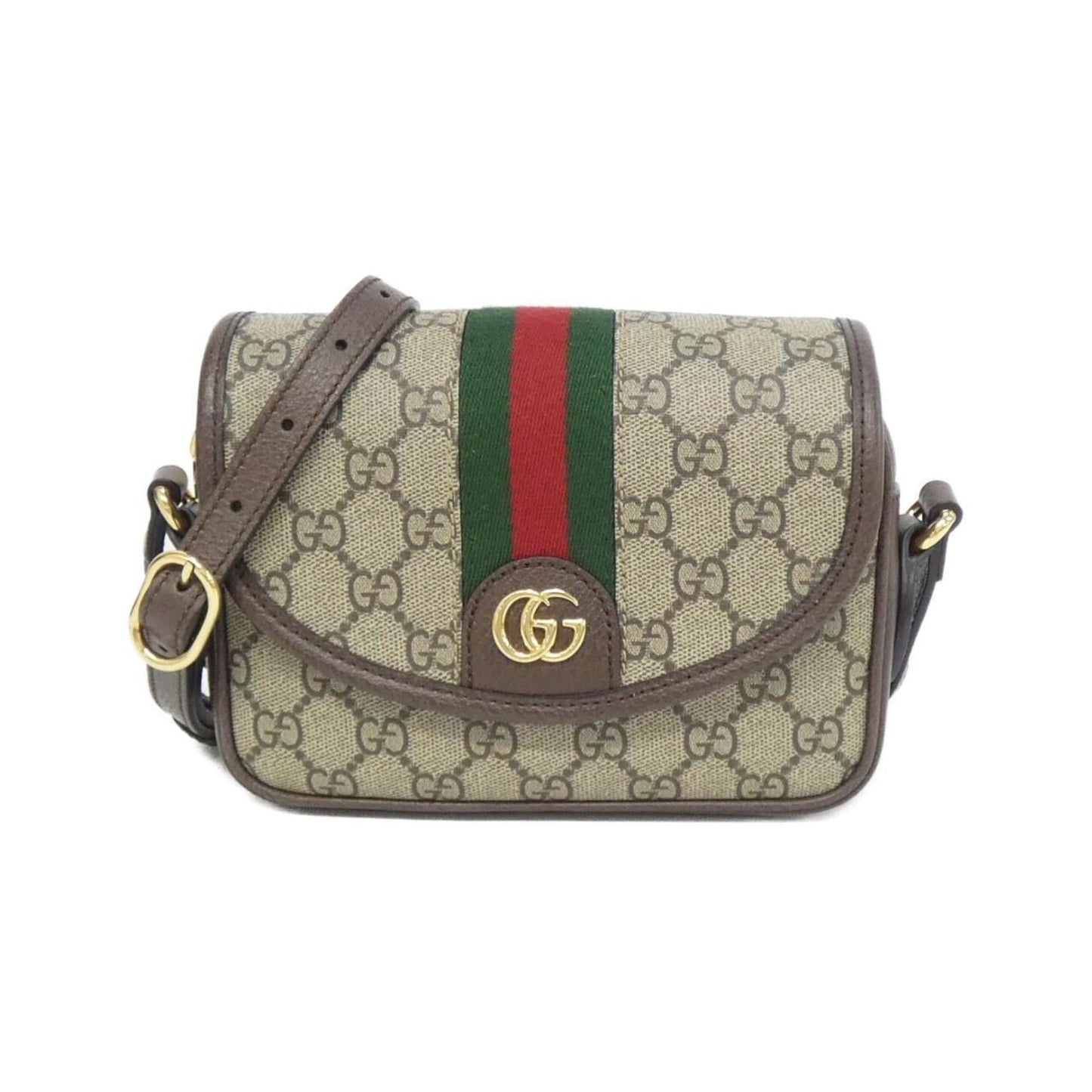 Gucci Beige Brown Gg Supreme Canvas Shoulder Bag ( )