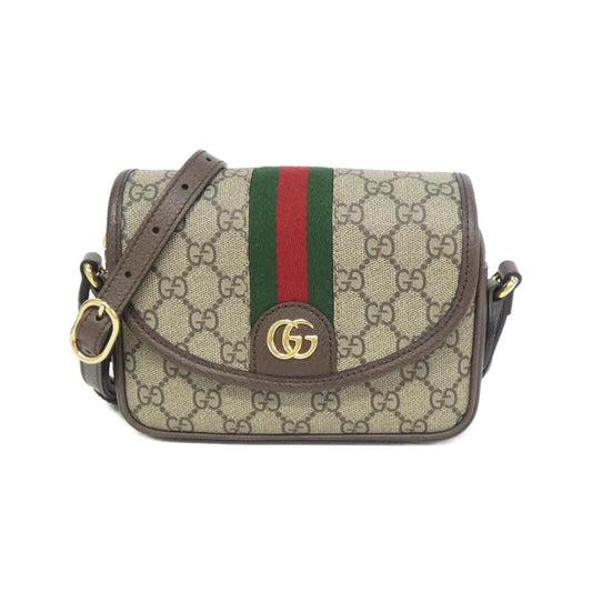 Gucci Beige Brown Gg Supreme Canvas Shoulder Bag ( )