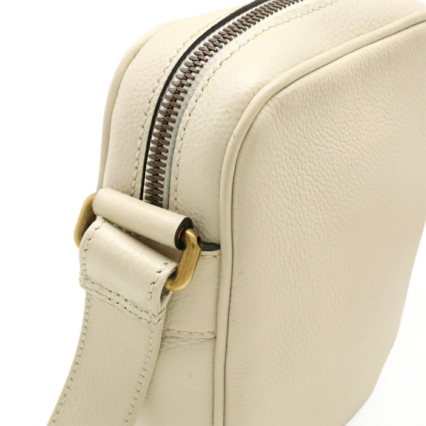 Gucci Ivory Leather Pochette Shoulder Bag ( )