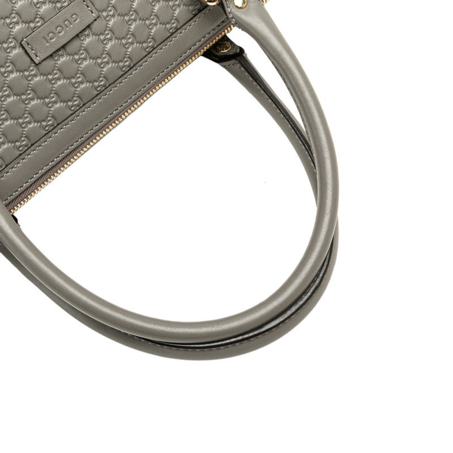 Gucci Gray Leather Shoulder Bag Tote Bag ( )