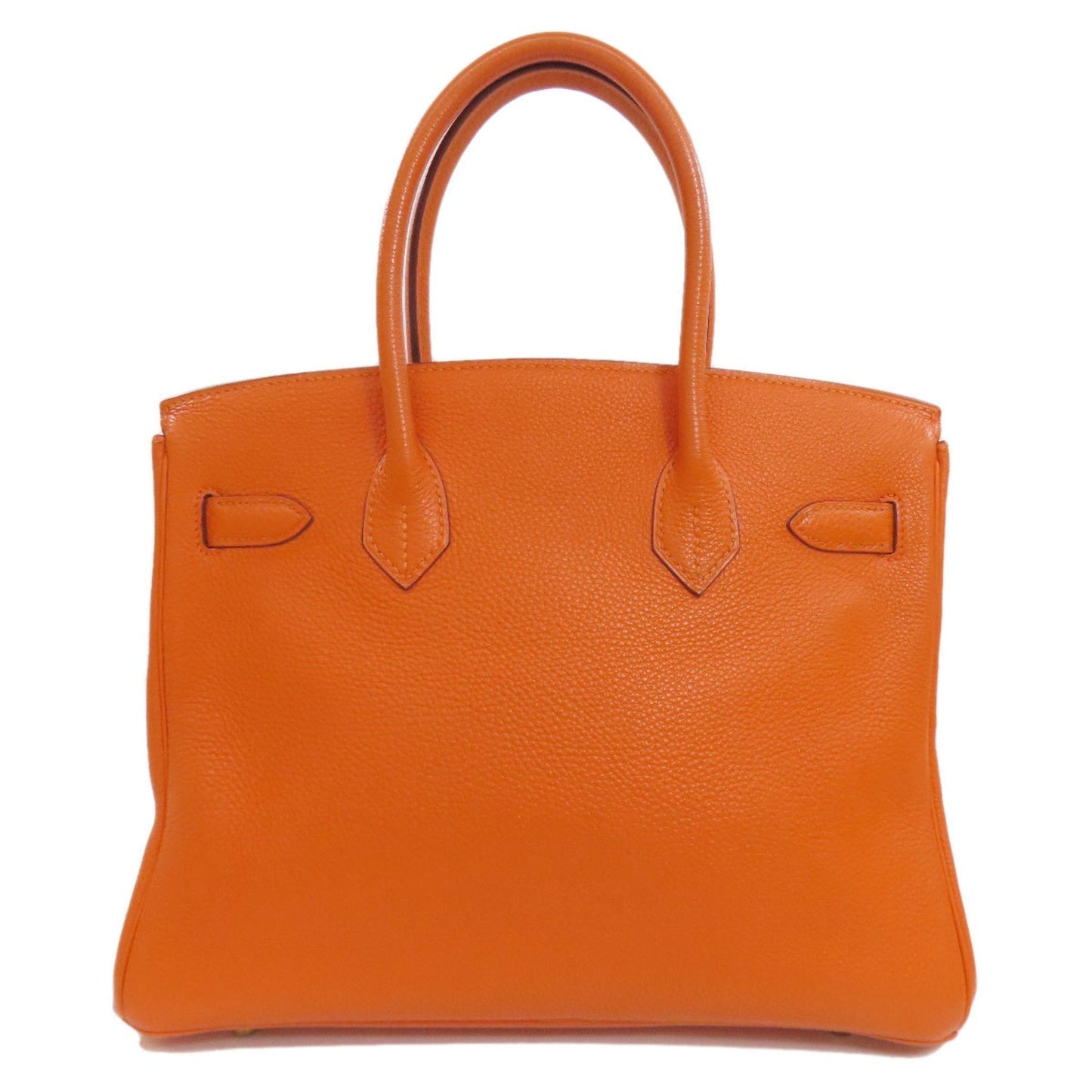 Hermes Orange Togo Leather Handbag ( )